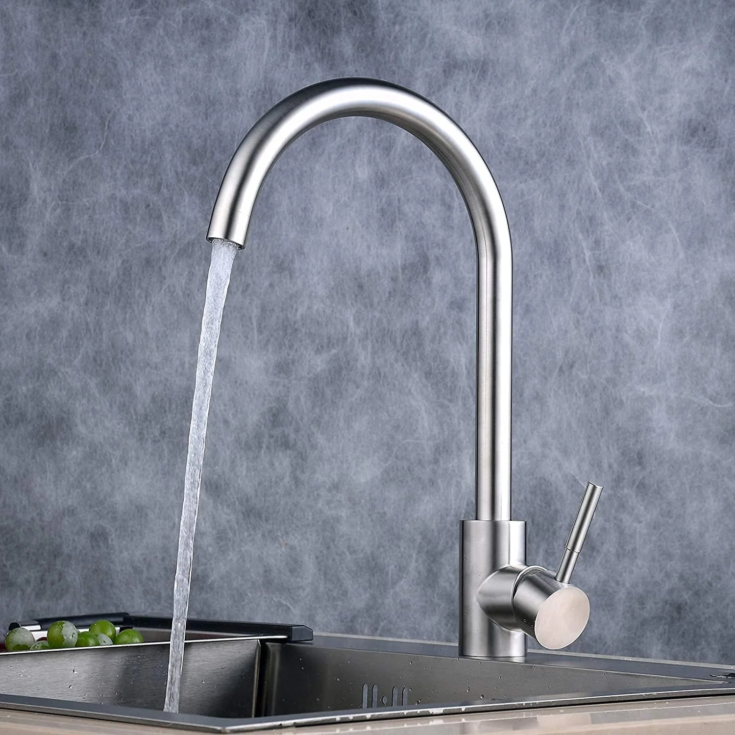 شیر آشپزخانه بینگتی، شیر آب گرم و سرد، شیر اهرمی استیل ضد زنگ برای حمام شیر آشپزخانه بینگتی، شیر آب گرم و سرد، شیر اهرمی استیل ضد زنگ برای حمام