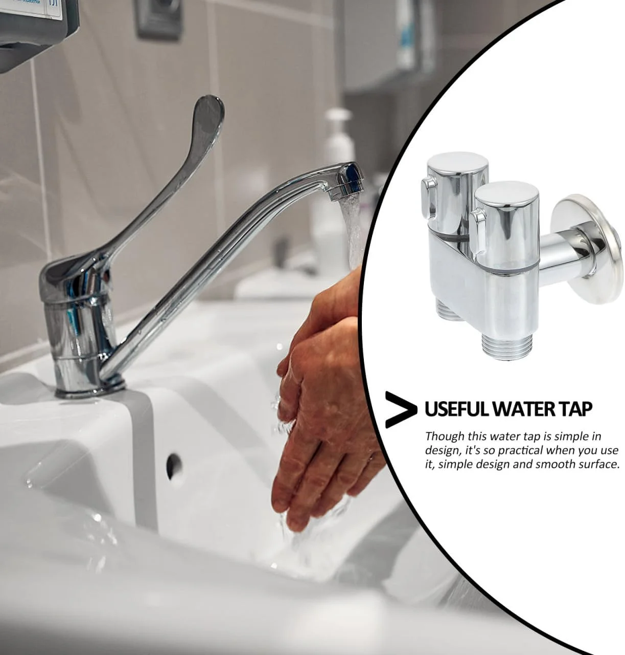 شیر دو منظوره TEHAUX - یک ورودی و دو خروجی، شیر سینک آشپزخانه، شیر حمام، شیر ماشین لباسشویی دو منظوره، شیر زاویه ای توالت، رزوه 4 نقطه + رزوه 4 نقطه 111 شیر دو منظوره TEHAUX - یک ورودی و دو خروجی، شیر سینک آشپزخانه، شیر حمام، شیر ماشین لباسشویی دو منظوره، شیر زاویه ای توالت، رزوه 4 نقطه + رزوه 4 نقطه 111