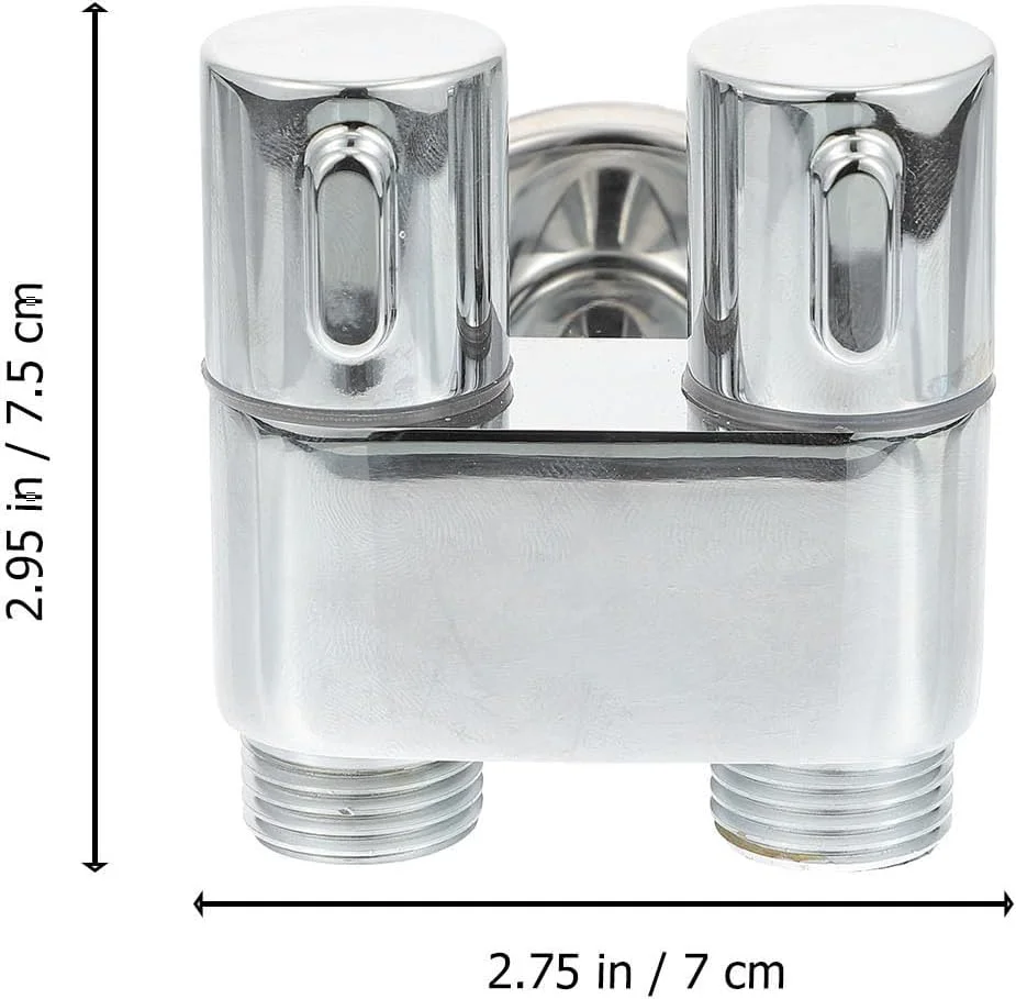 شیر دو منظوره TEHAUX - یک ورودی و دو خروجی، شیر سینک آشپزخانه، شیر حمام، شیر ماشین لباسشویی دو منظوره، شیر زاویه ای توالت، رزوه 4 نقطه + رزوه 4 نقطه 111 شیر دو منظوره TEHAUX - یک ورودی و دو خروجی، شیر سینک آشپزخانه، شیر حمام، شیر ماشین لباسشویی دو منظوره، شیر زاویه ای توالت، رزوه 4 نقطه + رزوه 4 نقطه 111