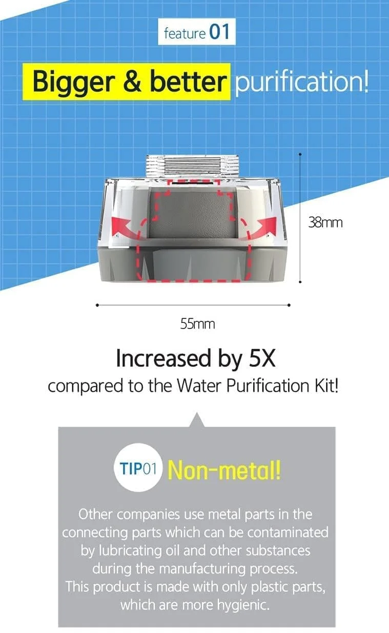 کیت تصفیه آب پریمیوم DEWBELL برای سینک حمام/سینک آشپزخانه/وان حمام، فیلتر شیر آب، ساخت کره، حذف زنگ زدگی، ناخالصی ها و کلر باقیمانده با فیلتراسیون سه گانه ایمن کیت تصفیه آب پریمیوم DEWBELL برای سینک حمام/سینک آشپزخانه/وان حمام، فیلتر شیر آب، ساخت کره، حذف زنگ زدگی، ناخالصی ها و کلر باقیمانده با فیلتراسیون سه گانه ایمن