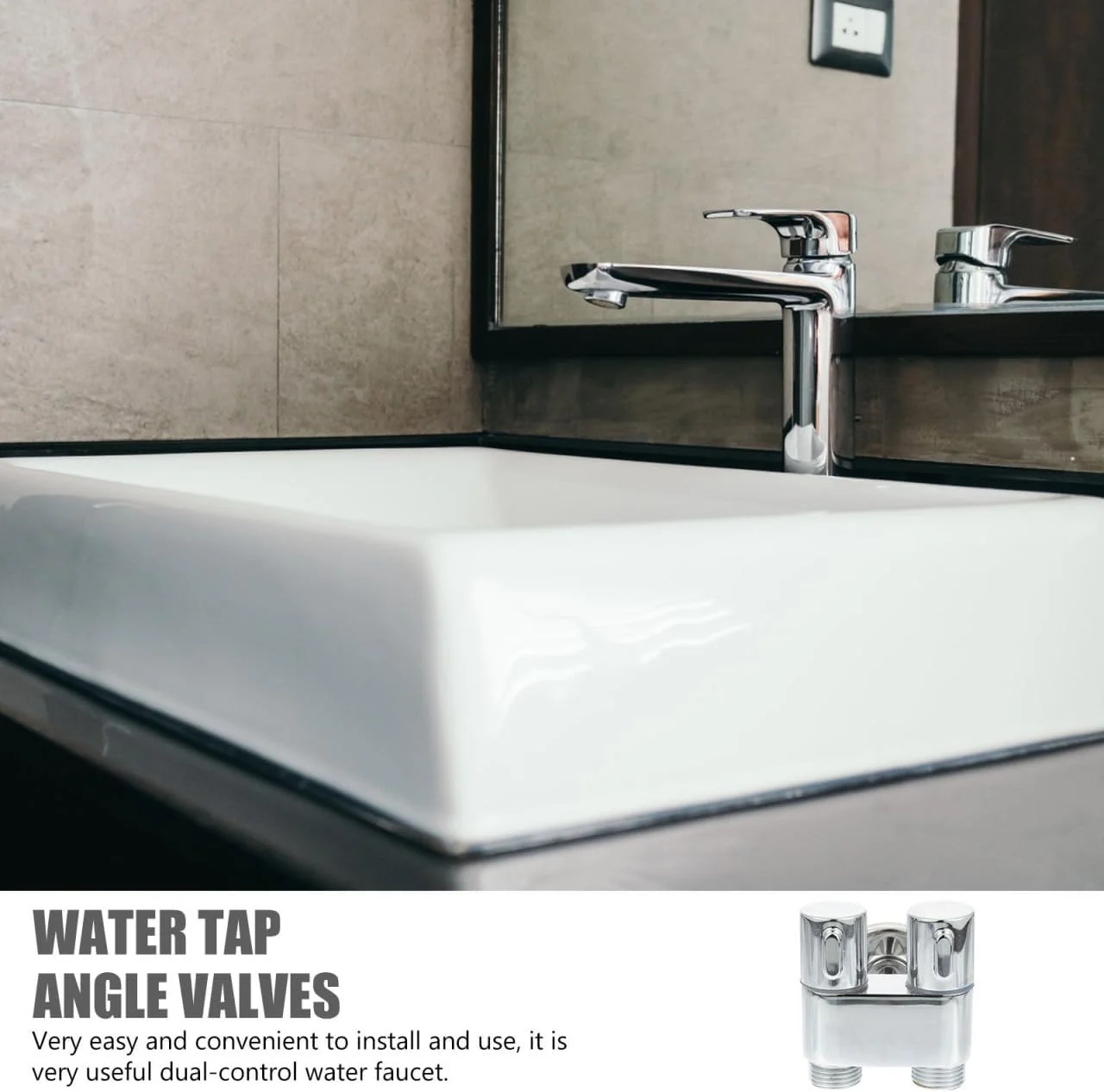 شیر دو منظوره TEHAUX - یک ورودی و دو خروجی، شیر سینک آشپزخانه، شیر حمام، شیر ماشین لباسشویی دو منظوره، شیر زاویه ای توالت، رزوه 4 نقطه + رزوه 4 نقطه 111 شیر دو منظوره TEHAUX - یک ورودی و دو خروجی، شیر سینک آشپزخانه، شیر حمام، شیر ماشین لباسشویی دو منظوره، شیر زاویه ای توالت، رزوه 4 نقطه + رزوه 4 نقطه 111