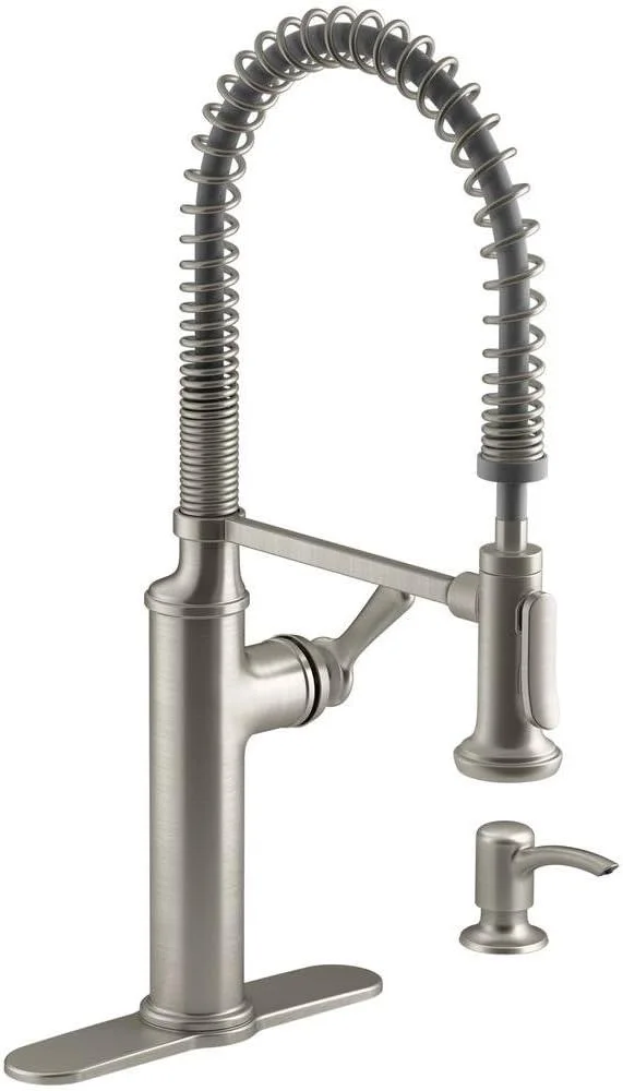 شیر آشپزخانه Kohler K-R10651-SD-VS Sous، استیل ویبرانت شیر آشپزخانه Kohler K-R10651-SD-VS Sous، استیل ویبرانت