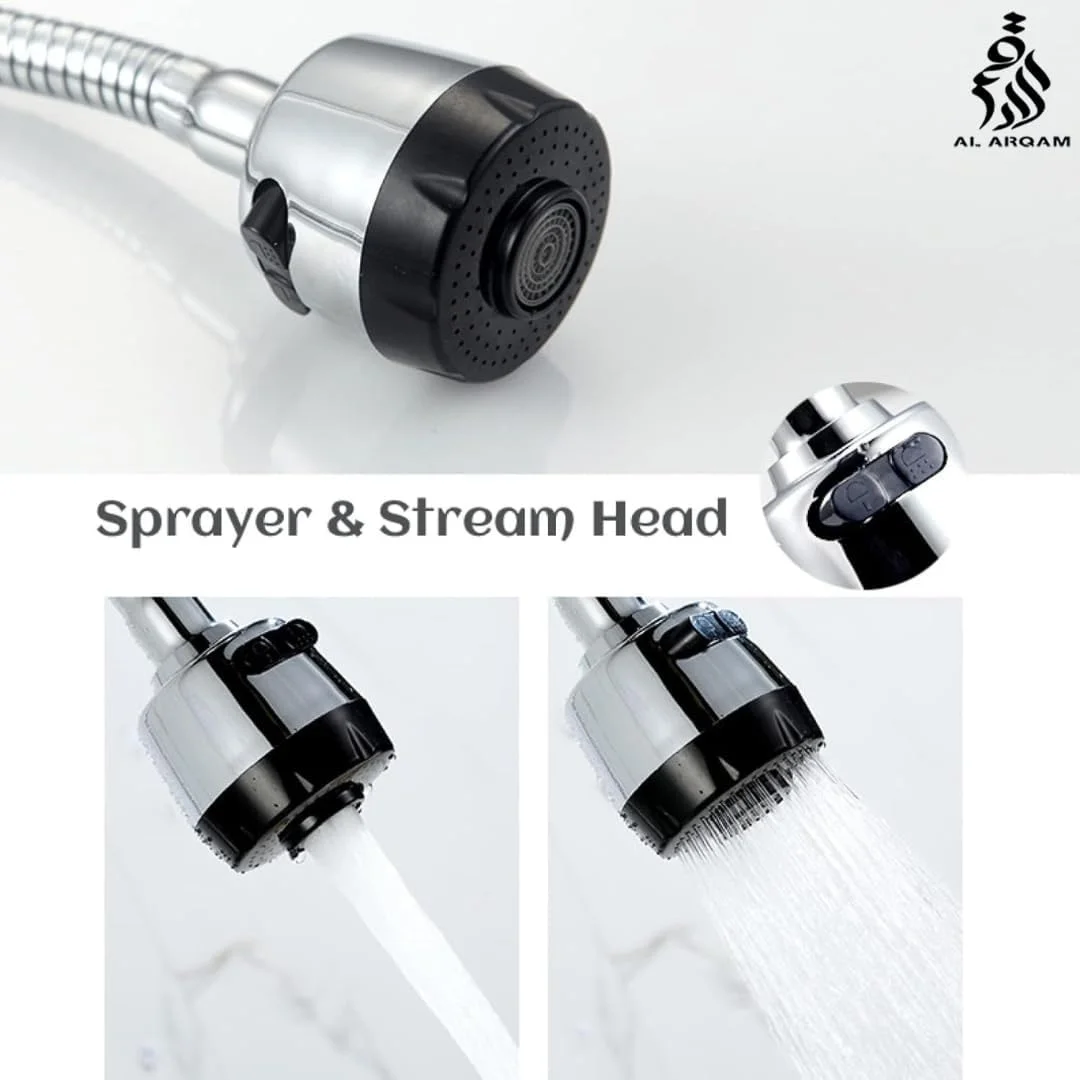 شیر آشپزخانه دیواری AL ARQAM، دارای 2 حالت اسپری، شیر آب گرم و سرد، شیر آشپزخانه 2 سوراخه با خروجی چرخان 360 درجه، شیر سینک تک اهرمی برای آشپزخانه شیر آشپزخانه دیواری AL ARQAM، دارای 2 حالت اسپری، شیر آب گرم و سرد، شیر آشپزخانه 2 سوراخه با خروجی چرخان 360 درجه، شیر سینک تک اهرمی برای آشپزخانه