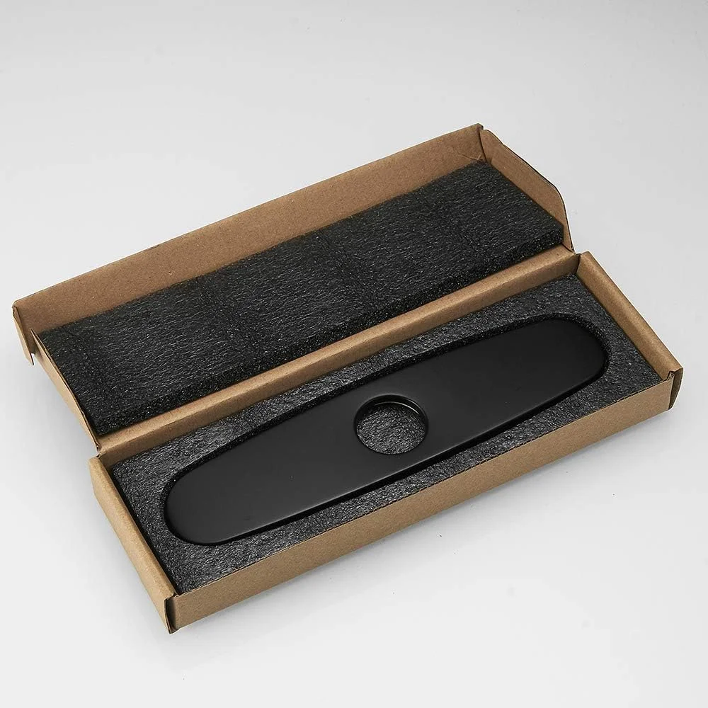 صفحه پوشش سوراخ OWOFAN برای شیرآلات سینک ظرفشویی یا آشپزخانه، شیر تک سوراخ، استیل ضد زنگ 10 اینچی مشکی مدل WF-4102R صفحه پوشش سوراخ OWOFAN برای شیرآلات سینک ظرفشویی یا آشپزخانه، شیر تک سوراخ، استیل ضد زنگ 10 اینچی مشکی مدل WF-4102R