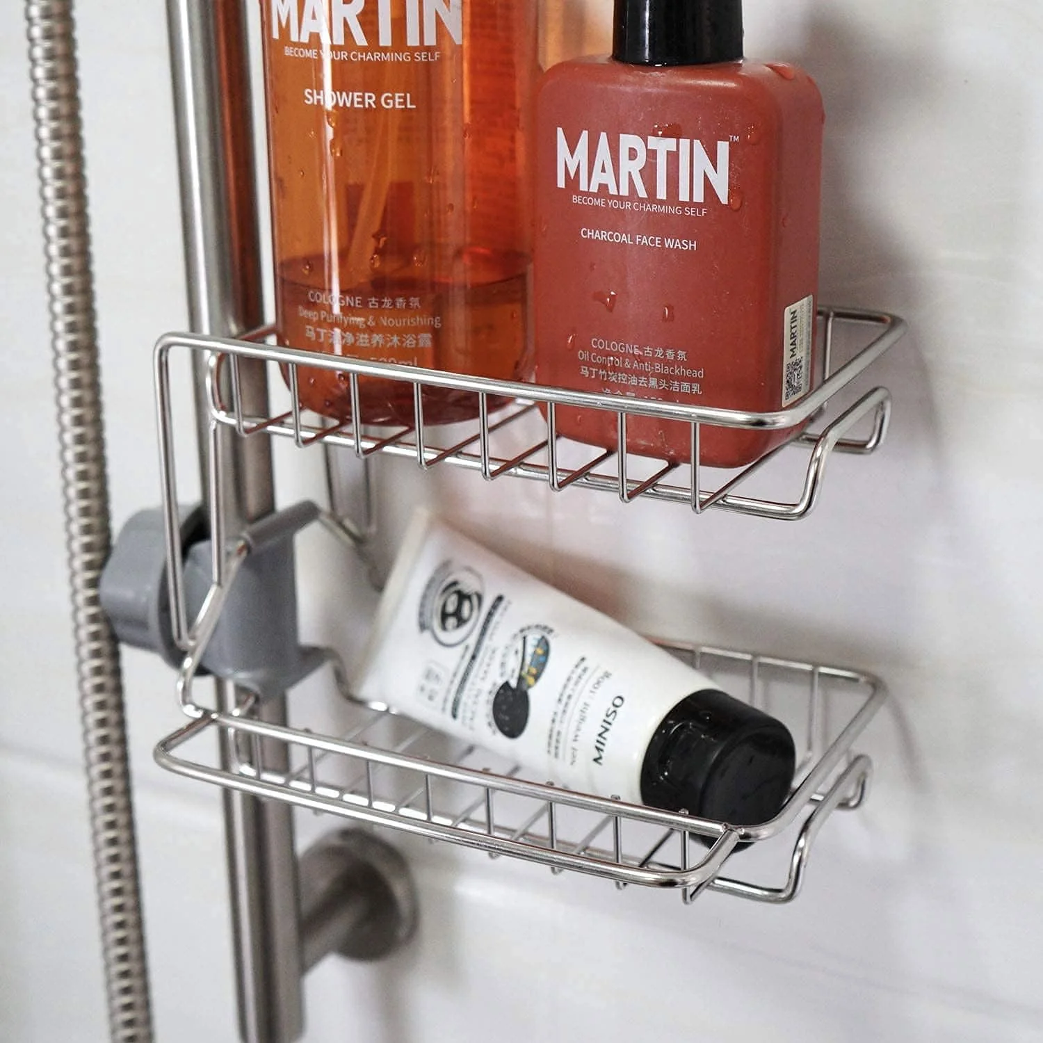 نگهدارنده اسکاچ سینک ظرفشویی استیل ضد زنگ SKEIDO، قفسه دوش، جا صابونی، سازمان دهنده سینک برای حمام یا آشپزخانه نگهدارنده اسکاچ سینک ظرفشویی استیل ضد زنگ SKEIDO، قفسه دوش، جا صابونی، سازمان دهنده سینک برای حمام یا آشپزخانه