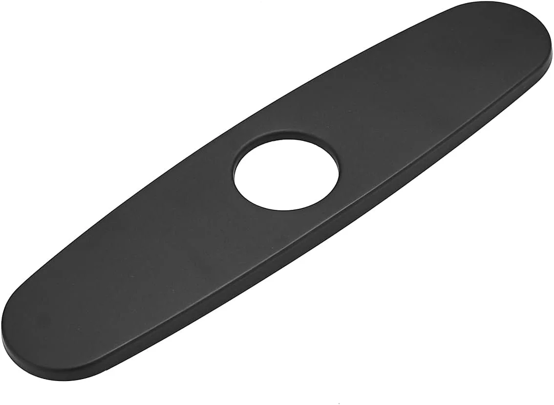 صفحه پوشش سوراخ OWOFAN برای شیرآلات سینک ظرفشویی آشپزخانه یا حمام، شیرآلات تک سوراخه، استیل ضد زنگ 10 اینچی مشکی مدل WF-4102R صفحه پوشش سوراخ OWOFAN برای شیرآلات سینک ظرفشویی آشپزخانه یا حمام، شیرآلات تک سوراخه، استیل ضد زنگ 10 اینچی مشکی مدل WF-4102R