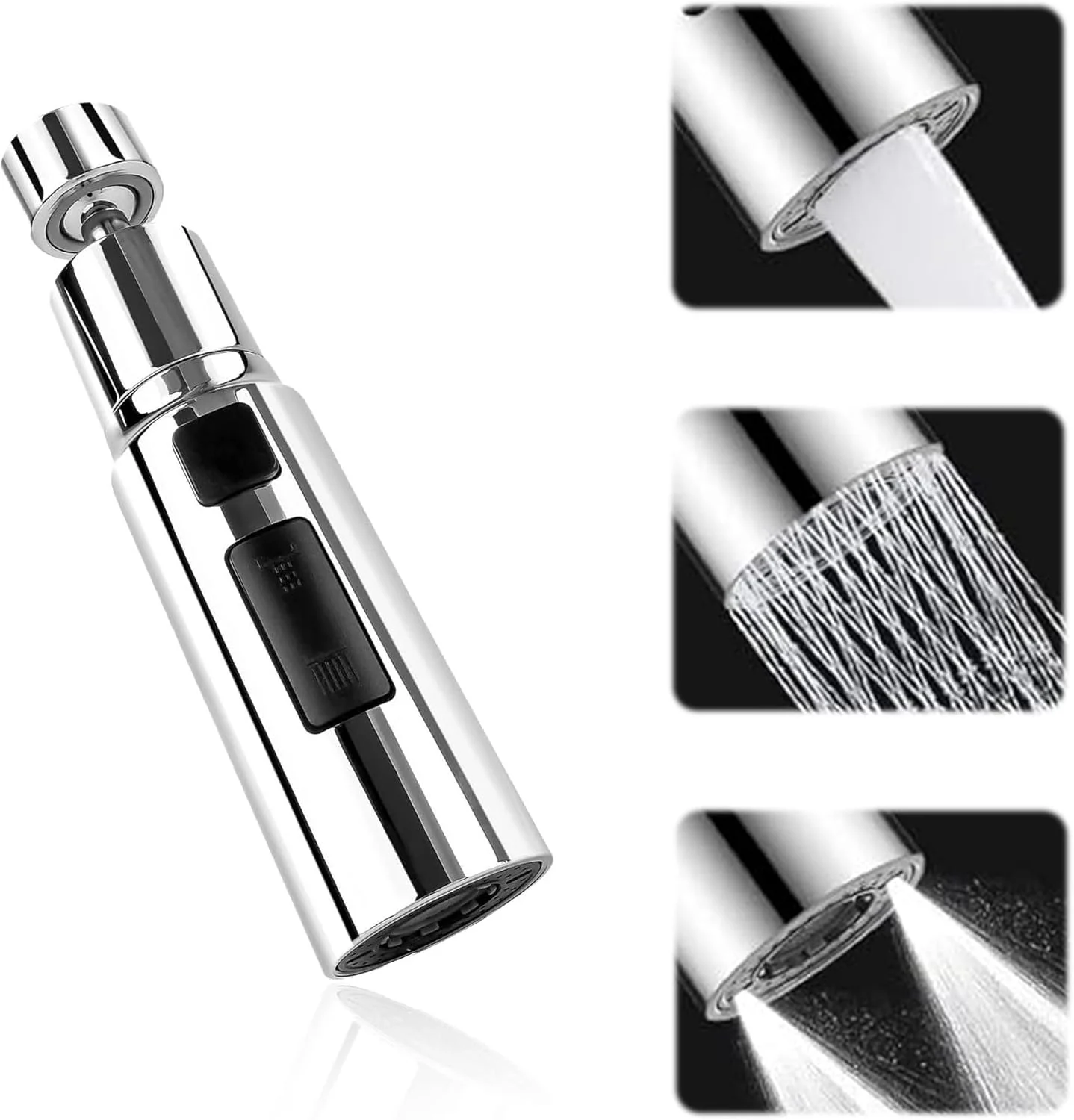 سردوش شیر آشپزخانه TERRIFI، چرخش 360 درجه، افزایش طول شیر، پخش کننده سر شیر جایگزین، اتصال شیر FM22 M24 سینک آشپزخانه، 3 حالت ضد پاشش (نقره ای) سردوش شیر آشپزخانه TERRIFI، چرخش 360 درجه، افزایش طول شیر، پخش کننده سر شیر جایگزین، اتصال شیر FM22 M24 سینک آشپزخانه، 3 حالت ضد پاشش (نقره ای)