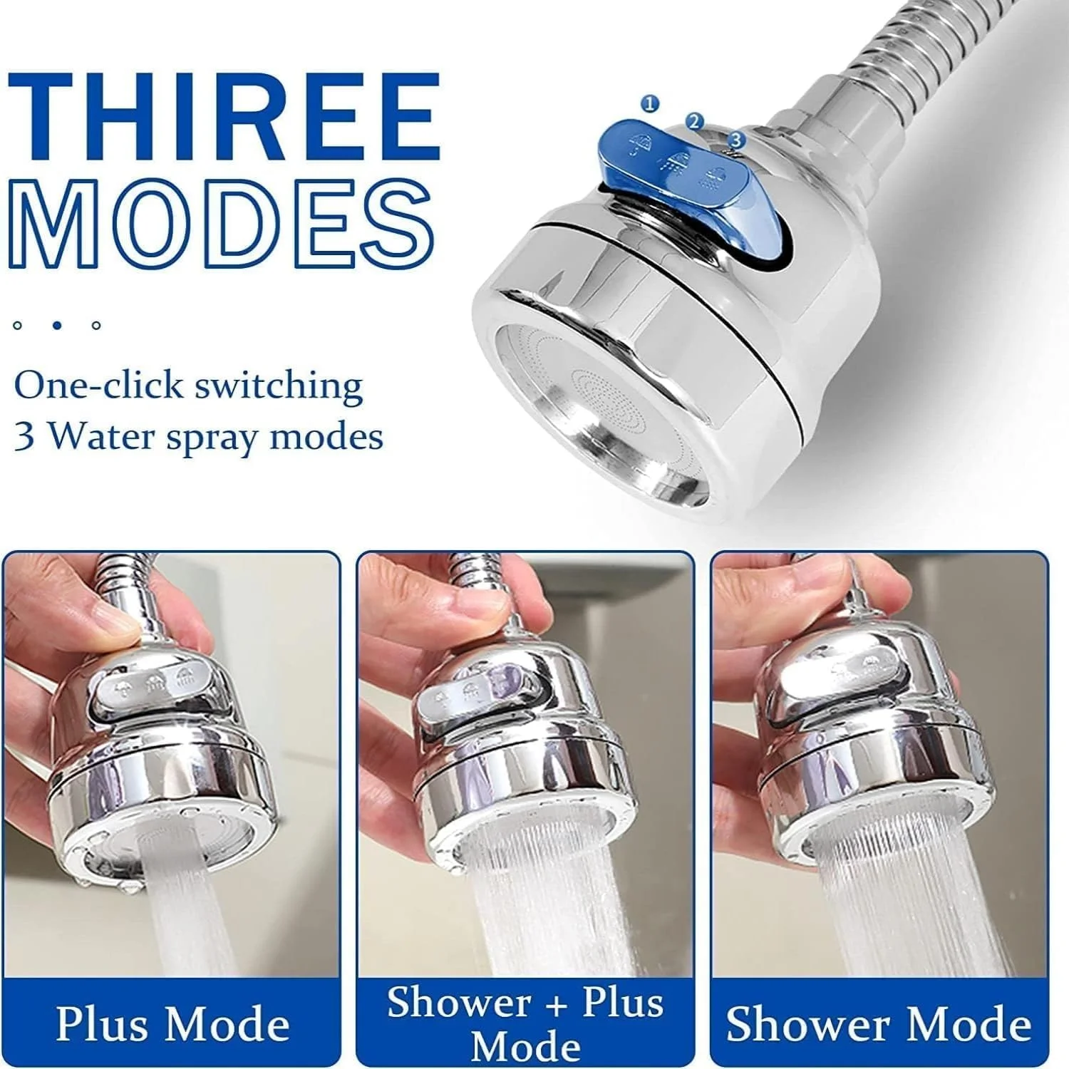 افزونه آبپاش شیر آشپزخانه Aputue، افزایش دهنده یونیورسال شیر آب برای سینک آشپزخانه، نصب آسان نازل جایگزین، سر اسپری ضد پاشش 360 درجه چرخان با 3 حالت آب افزونه آبپاش شیر آشپزخانه Aputue، افزایش دهنده یونیورسال شیر آب برای سینک آشپزخانه، نصب آسان نازل جایگزین، سر اسپری ضد پاشش 360 درجه چرخان با 3 حالت آب