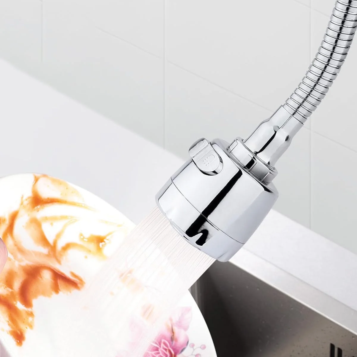 سر دوش چرخشی 360 درجه شیر آشپزخانه ECVV، آداپتور دو حالته صرفه جویی در آب، سر اسپری شیر سینک توسعه دهنده حمام، نازل فیلتر ضد پاشش، 22mm/24mm سر دوش چرخشی 360 درجه شیر آشپزخانه ECVV، آداپتور دو حالته صرفه جویی در آب، سر اسپری شیر سینک توسعه دهنده حمام، نازل فیلتر ضد پاشش، 22mm/24mm