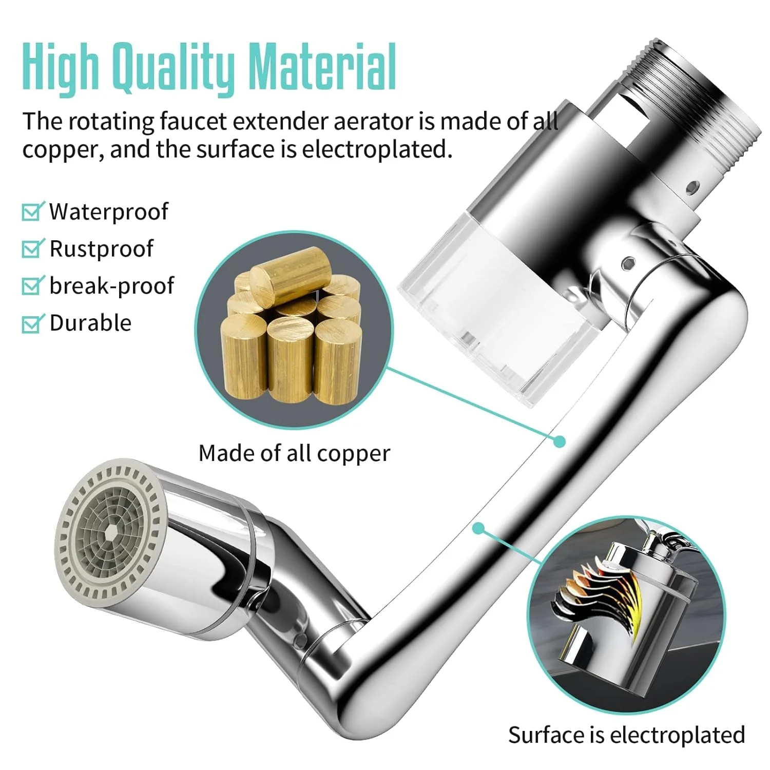 افزایش دهنده چرخان 1440 درجه شیر آب با فیلتر آب قابل مشاهده و هشت المنت فیلتر جایگزین، شیر آب تاشو جهانی ضد پاشش با دو حالت خروجی آب برای سینک آشپزخانه و حمام افزایش دهنده چرخان 1440 درجه شیر آب با فیلتر آب قابل مشاهده و هشت المنت فیلتر جایگزین، شیر آب تاشو جهانی ضد پاشش با دو حالت خروجی آب برای سینک آشپزخانه و حمام