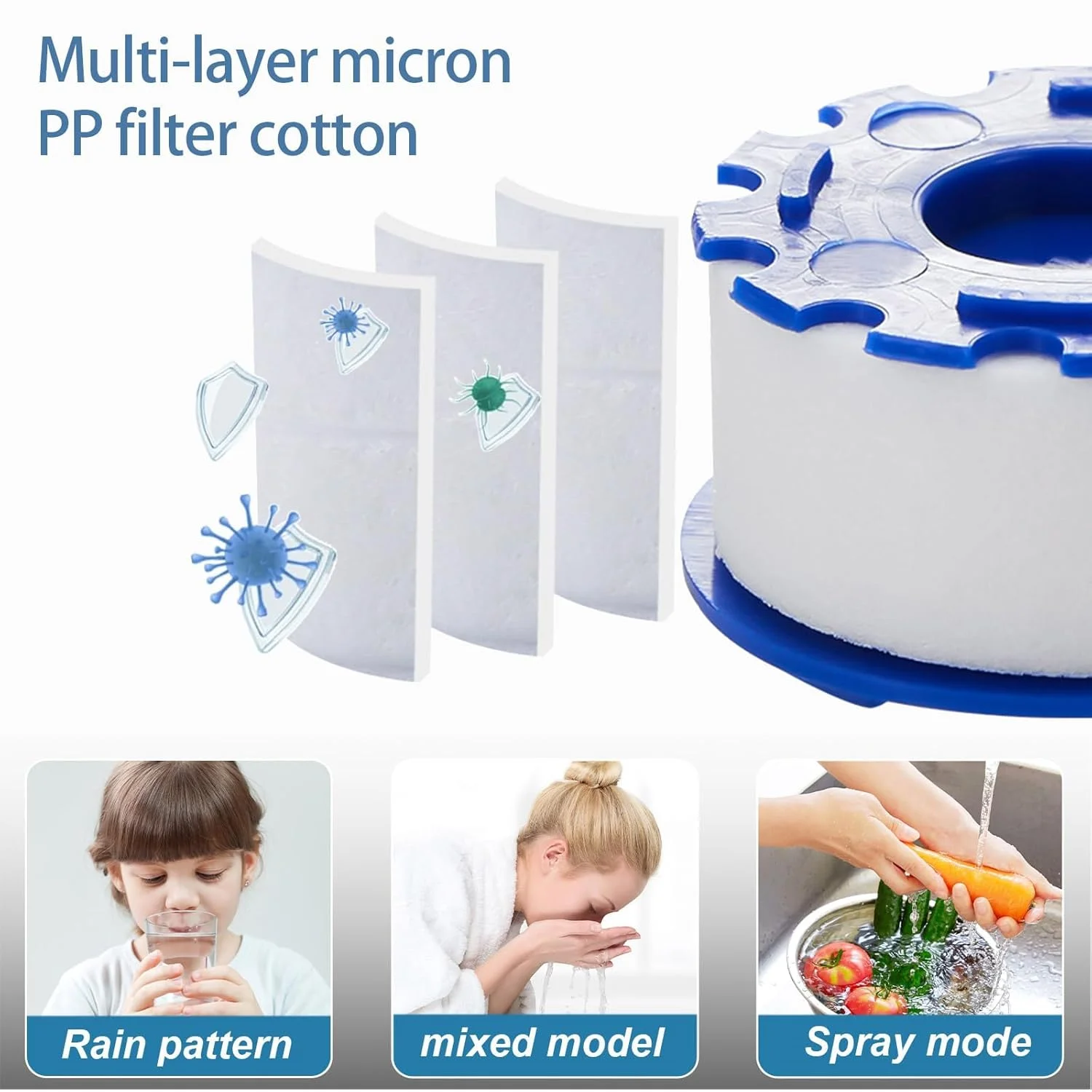 فیلتر آب شیر سینک SLEEPHEAD®، بسته 9 عددی، فیلتر آب شیر سینک با لوله افزایش طول، فیلتر آب شیر آشپزخانه با چرخش 360 درجه، نرم کننده آب سخت با 5 فیلتر جایگزین فیلتر آب شیر سینک SLEEPHEAD®، بسته 9 عددی، فیلتر آب شیر سینک با لوله افزایش طول، فیلتر آب شیر آشپزخانه با چرخش 360 درجه، نرم کننده آب سخت با 5 فیلتر جایگزین