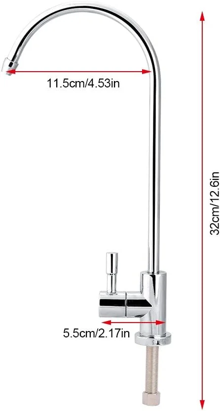 شیر آب آشپزخانه Liineparalle با اندازه 1/4 اینچ، شیر آب سیستم تصفیه آب، شیر آب آشامیدنی (استیل ضد زنگ) شیر آب آشپزخانه Liineparalle با اندازه 1/4 اینچ، شیر آب سیستم تصفیه آب، شیر آب آشامیدنی (استیل ضد زنگ)