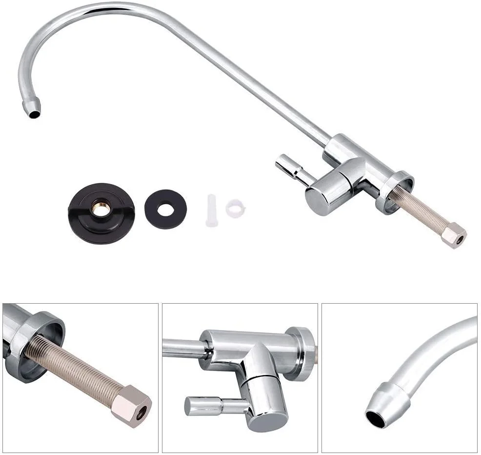 شیر آب آشپزخانه Liineparalle با اندازه 1/4 اینچ، شیر آب سیستم تصفیه آب، شیر آب آشامیدنی (استیل ضد زنگ) شیر آب آشپزخانه Liineparalle با اندازه 1/4 اینچ، شیر آب سیستم تصفیه آب، شیر آب آشامیدنی (استیل ضد زنگ)