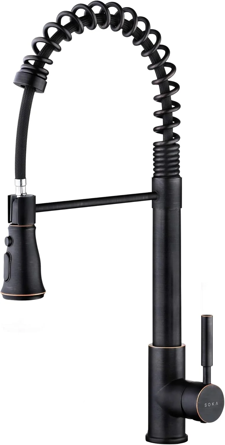 شیر آشپزخانه SOKA، برنزی روغنی، شیر سینک آشپزخانه تجاری با اسپری کشویی، شیر آشپزخانه برنزی با صفحه عرشه، تک دسته، شیر آشپزخانه مدرن RV، شیر لباسشویی 3 حالته شیر آشپزخانه SOKA، برنزی روغنی، شیر سینک آشپزخانه تجاری با اسپری کشویی، شیر آشپزخانه برنزی با صفحه عرشه، تک دسته، شیر آشپزخانه مدرن RV، شیر لباسشویی 3 حالته