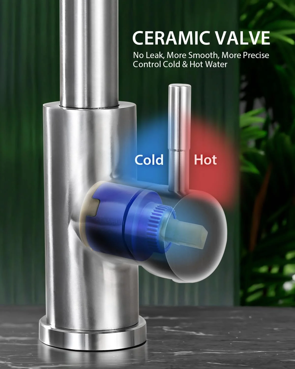 شیر آشپزخانه Hiqufet با اسپری کشویی، شیر سینک آشپزخانه تک دسته با قوس بلند نیکل برس خورده، شیرآلات مدرن RV از جنس استنلس استیل، llaves para fregaderos de cocina شیر آشپزخانه Hiqufet با اسپری کشویی، شیر سینک آشپزخانه تک دسته با قوس بلند نیکل برس خورده، شیرآلات مدرن RV از جنس استنلس استیل، llaves para fregaderos de cocina