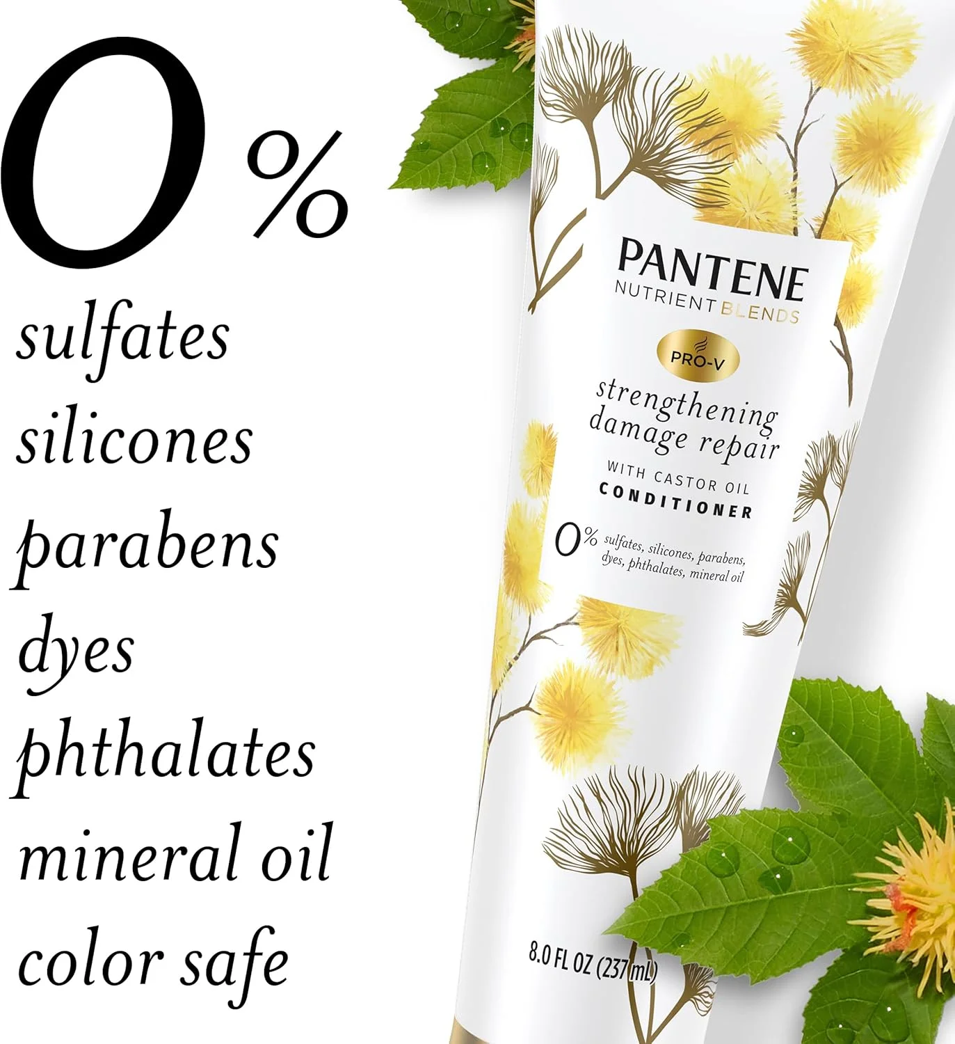 نرم کننده مو بدون سولفات پنتن، تقویت کننده مو، ضد وز، ترمیم کننده آسیب دیدگی با روغن کرچک، ایمن برای موهای رنگ شده، ترکیب مواد مغذی، 236 میلی لیتر نرم کننده مو بدون سولفات پنتن، تقویت کننده مو، ضد وز، ترمیم کننده آسیب دیدگی با روغن کرچک، ایمن برای موهای رنگ شده، ترکیب مواد مغذی، 236 میلی لیتر