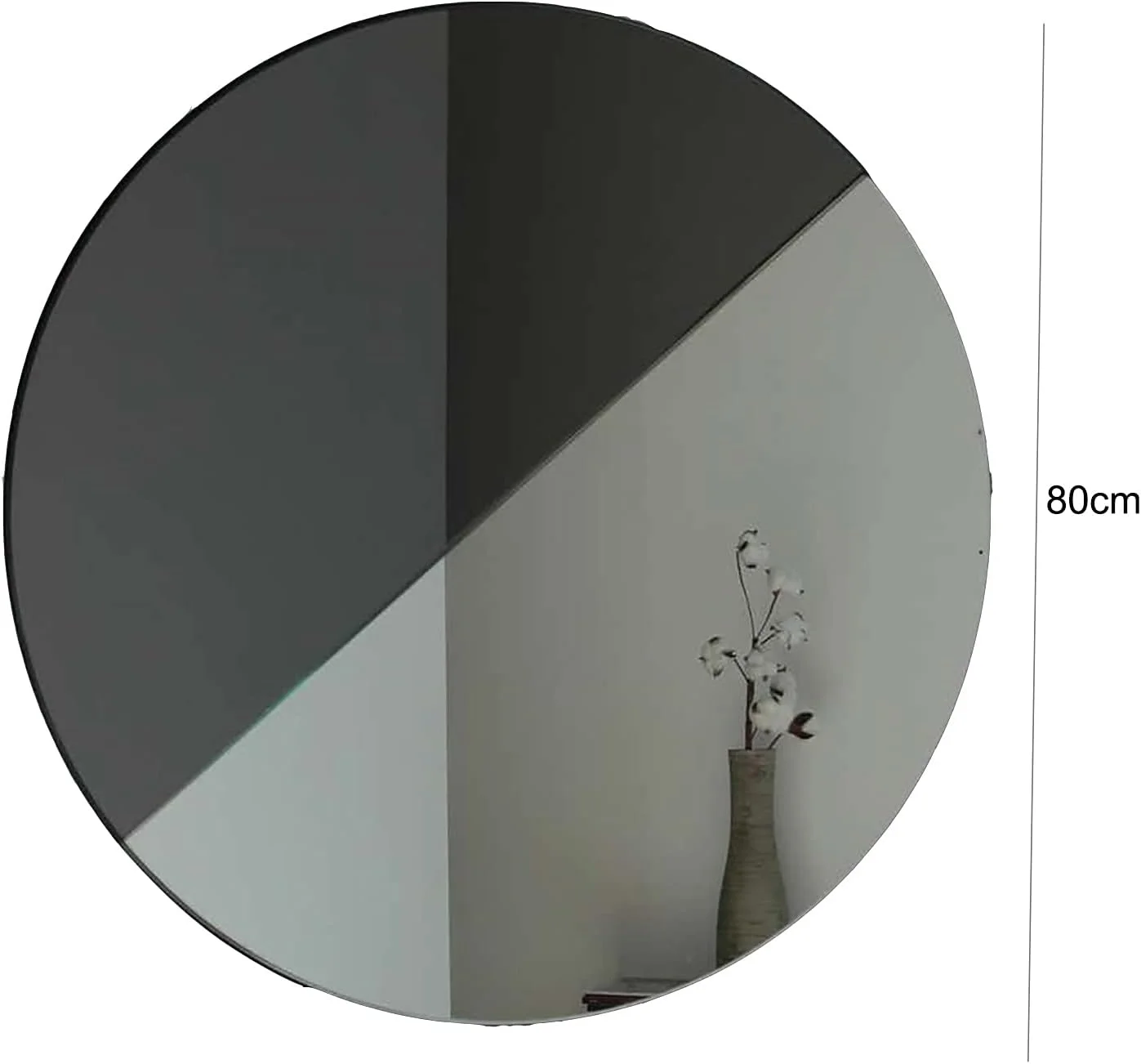 آینه دیواری ABHJKLM، آینه تزئینی پس زمینه ورودی منزل، آینه گرد هنری برای اتاق نشیمن، راهرو، اتاق خواب و حمام آینه دیواری ABHJKLM، آینه تزئینی پس زمینه ورودی منزل، آینه گرد هنری برای اتاق نشیمن، راهرو، اتاق خواب و حمام