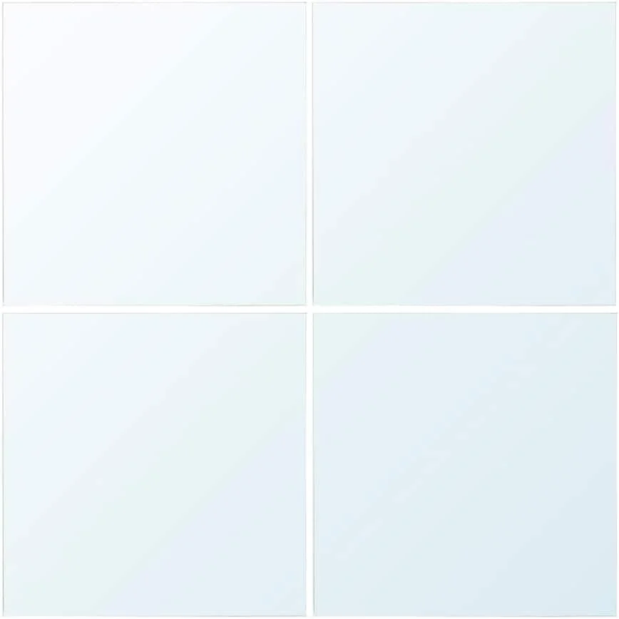 آینه دیواری مربعی BLODLÖNN، 30 x 30 سانتی متر، بسته 4 عددی شیشه ای