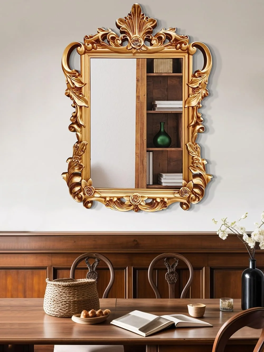 آینه تزئینی دیواری حمام HD بالای سینک - آینه آرایشی رومیزی عتیقه - سایزهای بزرگ/پرداخت های مختلف (شامپاین) آینه تزئینی دیواری حمام HD بالای سینک - آینه آرایشی رومیزی عتیقه - سایزهای بزرگ/پرداخت های مختلف (شامپاین)