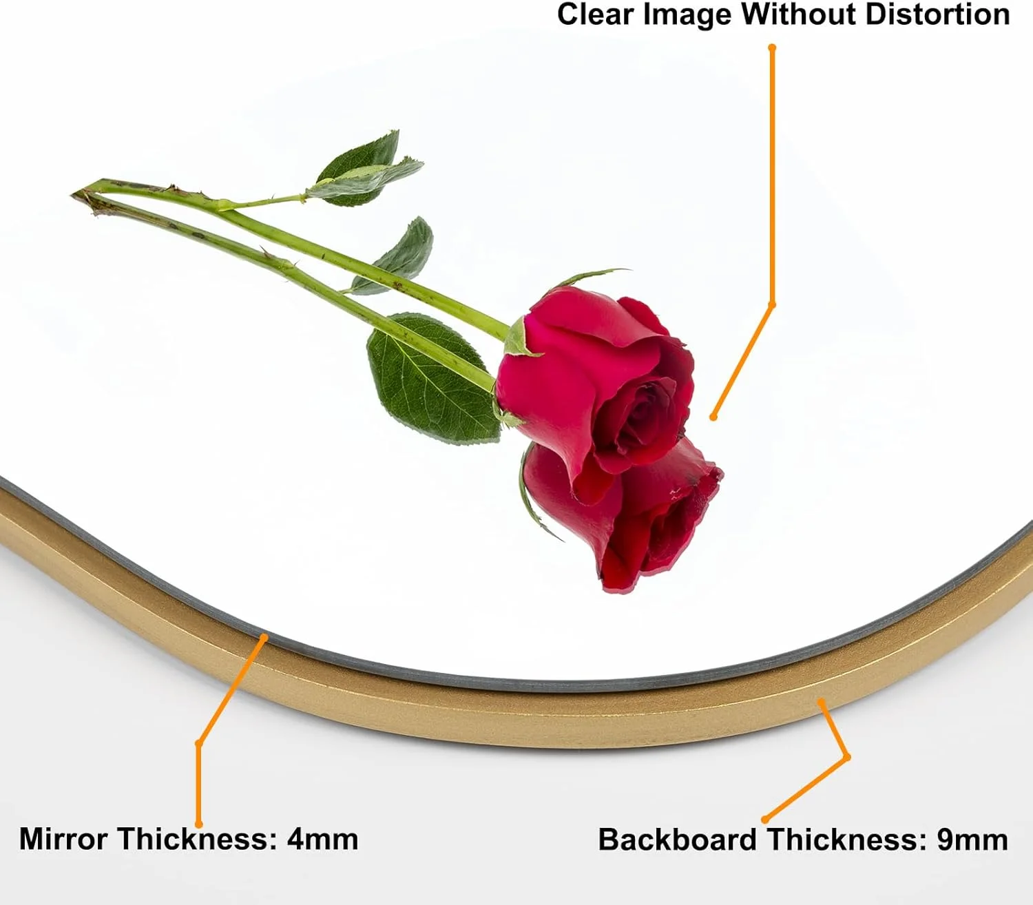 آینه دیواری نامنظم BOMINICA، آینه نامتقارن، آینه دیواری تزئینی با قاب چوبی طلایی، آینه دیواری برای حمام، اتاق نشیمن، ورودی، اتاق خواب، راهرو (طلایی، 49.5 * 85 سانتی متر) آینه دیواری نامنظم BOMINICA، آینه نامتقارن، آینه دیواری تزئینی با قاب چوبی طلایی، آینه دیواری برای حمام، اتاق نشیمن، ورودی، اتاق خواب، راهرو (طلایی، 49.5 * 85 سانتی متر)