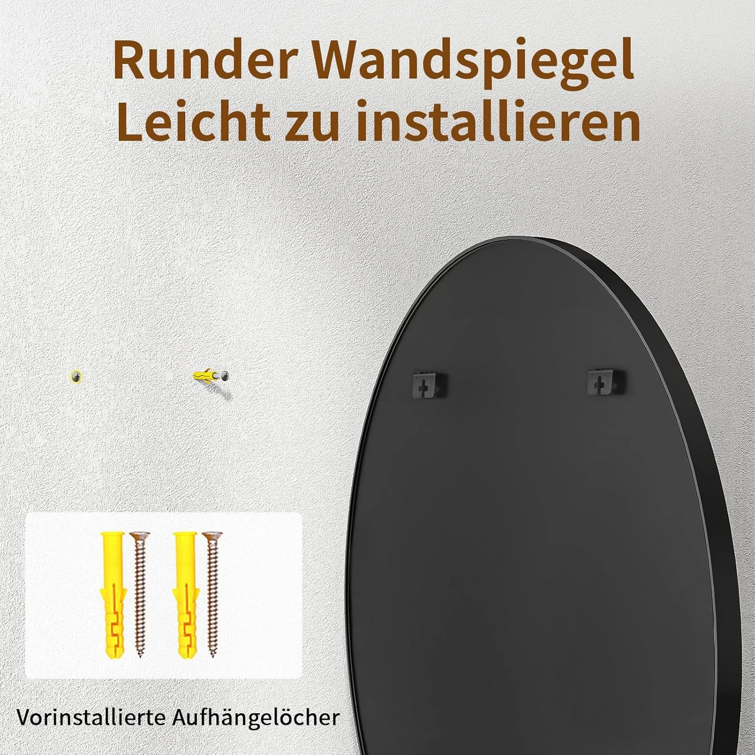 آینه دیواری گرد دکوراتیو BEAUTYPEAK با قطر 50 سانتی متر، مناسب برای حمام، میز آرایش، اتاق نشیمن، ورودی، آینه گرد با لبه قاب آلومینیومی زیبا آینه دیواری گرد دکوراتیو BEAUTYPEAK با قطر 50 سانتی متر، مناسب برای حمام، میز آرایش، اتاق نشیمن، ورودی، آینه گرد با لبه قاب آلومینیومی زیبا