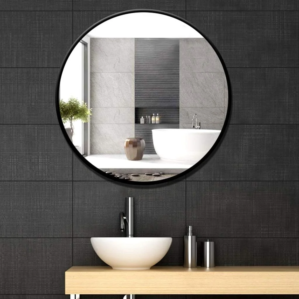 آینه دیواری فلزی آینه گرد آینه آرایشی آینه آرایش آینه حمام آینه تزئینی آینه آویز آینه گرد آینه خلاقانه (رنگ: مشکی، اندازه: قطر 70 سانتی متر (27 اینچ)) آینه دیواری فلزی آینه گرد آینه آرایشی آینه آرایش آینه حمام آینه تزئینی آینه آویز آینه گرد آینه خلاقانه (رنگ: مشکی، اندازه: قطر 70 سانتی متر (27 اینچ))