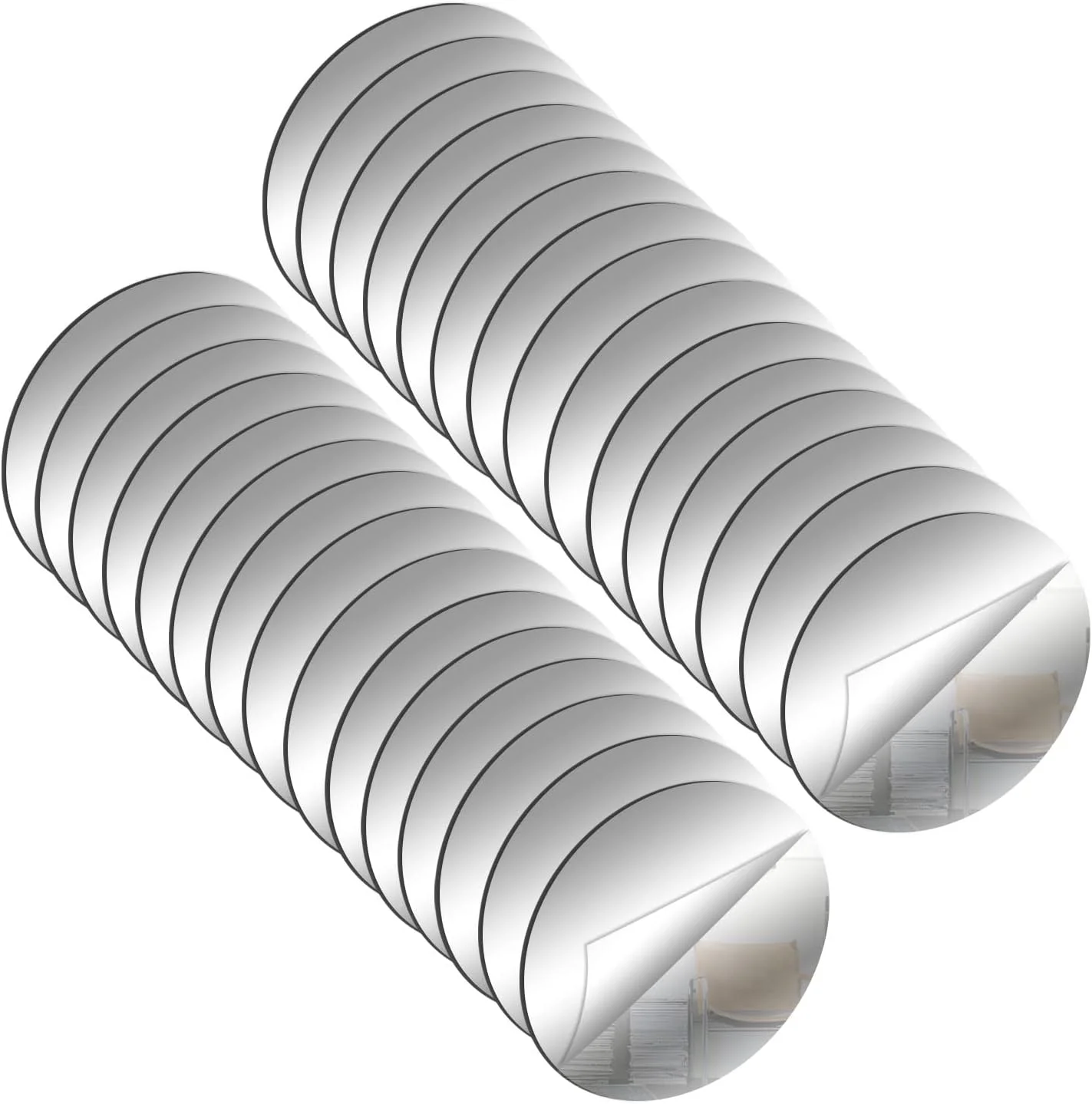 آینه گرد DARENYI، بسته 30 عددی، کاشی آینه ای 3 سانتی متری، آینه دیواری خود چسب، آینه چسبی، آینه پلاستیکی انعطاف پذیر بدون قاب، آینه کوچک برای دکوراسیون اتاق نشیمن، اتاق خواب آینه گرد DARENYI، بسته 30 عددی، کاشی آینه ای 3 سانتی متری، آینه دیواری خود چسب، آینه چسبی، آینه پلاستیکی انعطاف پذیر بدون قاب، آینه کوچک برای دکوراسیون اتاق نشیمن، اتاق خواب