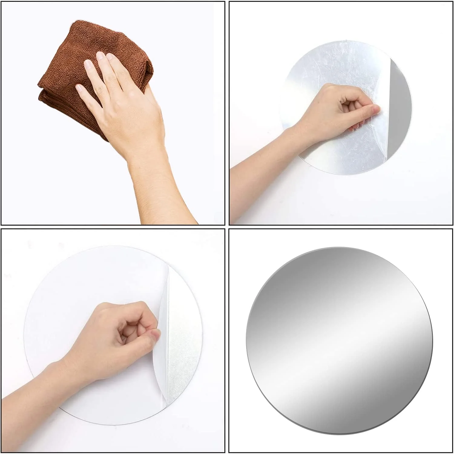 آینه گرد DARENYI، بسته 10 عددی، کاشی آینه 15 سانتی متری، آینه خود چسب، آینه اکریلیک کوچک، آینه دیواری چسبی برای دکوراسیون اتاق نشیمن، اتاق خواب آینه گرد DARENYI، بسته 10 عددی، کاشی آینه 15 سانتی متری، آینه خود چسب، آینه اکریلیک کوچک، آینه دیواری چسبی برای دکوراسیون اتاق نشیمن، اتاق خواب