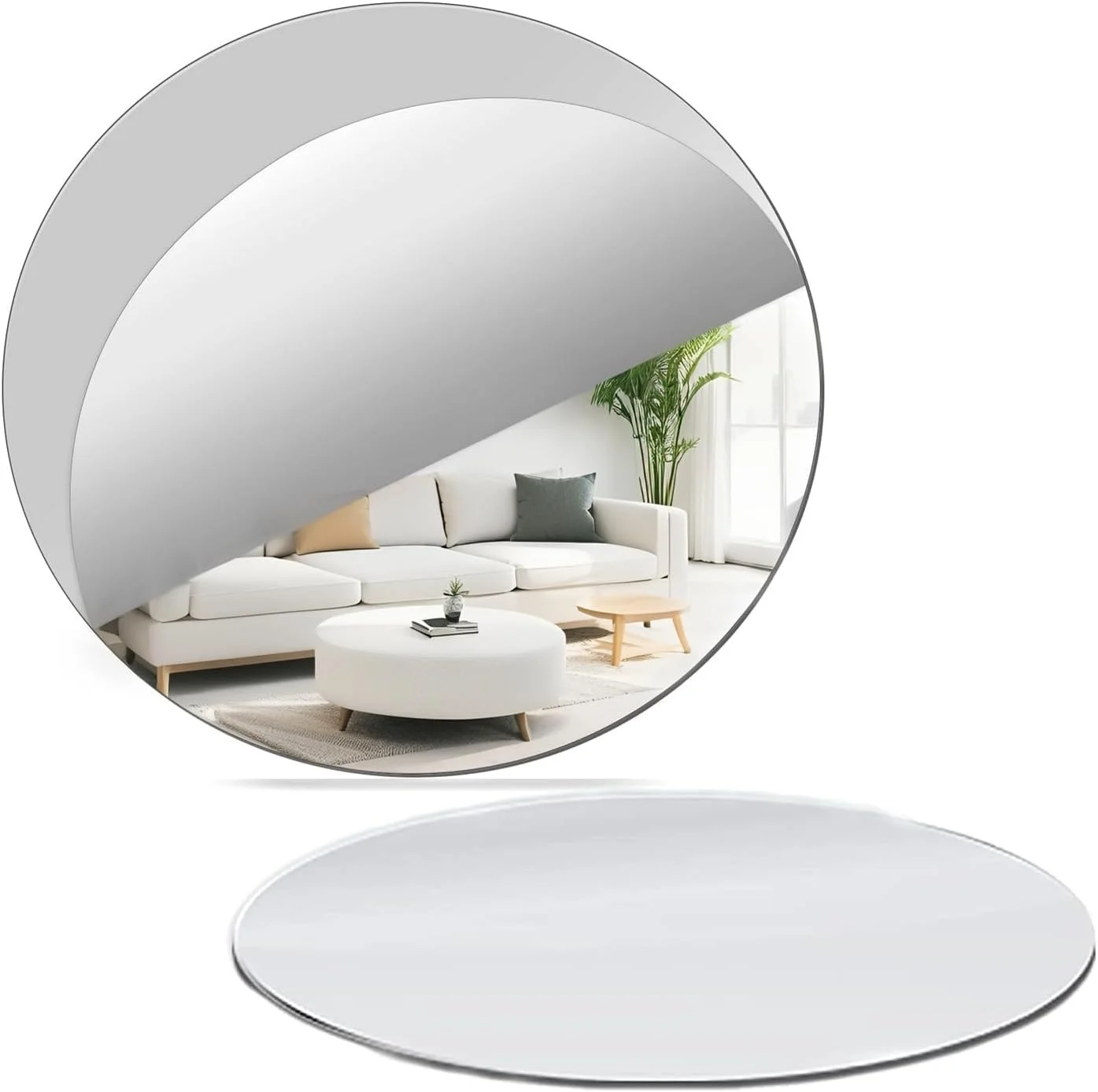 JMNHSOA بسته 2 عددی استیکر آینه دیواری دایره ای گرد، آینه تزئینی، DIY، دکوراسیون دیواری آینه اکریلیک 20 سانتی متری، خود چسب، آینه HD انعطاف پذیر برای اتاق خواب، اتاق نشیمن (2 میلی متر) JMNHSOA بسته 2 عددی استیکر آینه دیواری دایره ای گرد، آینه تزئینی، DIY، دکوراسیون دیواری آینه اکریلیک 20 سانتی متری، خود چسب، آینه HD انعطاف پذیر برای اتاق خواب، اتاق نشیمن (2 میلی متر)