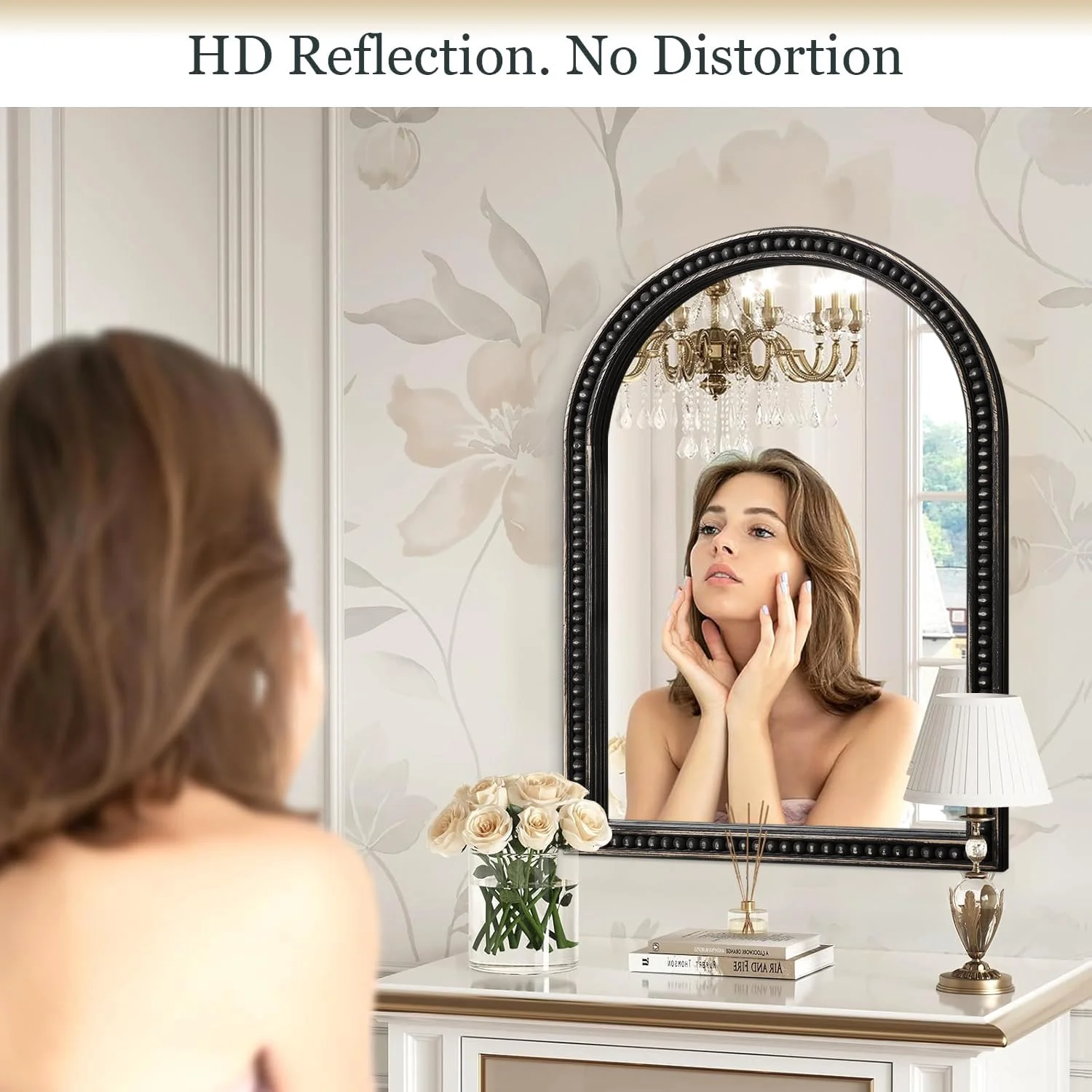 آینه قدی کمانی JJUUYOU، آینه های تزئینی کمانی برای نصب روی دیوار، آینه روشویی 65x45 سانتی متر، آینه های دیواری با قاب چوبی کمانی بزرگ برای حمام، اتاق خواب، اتاق نشیمن، مشکی قدیمی آینه قدی کمانی JJUUYOU، آینه های تزئینی کمانی برای نصب روی دیوار، آینه روشویی 65x45 سانتی متر، آینه های دیواری با قاب چوبی کمانی بزرگ برای حمام، اتاق خواب، اتاق نشیمن، مشکی قدیمی