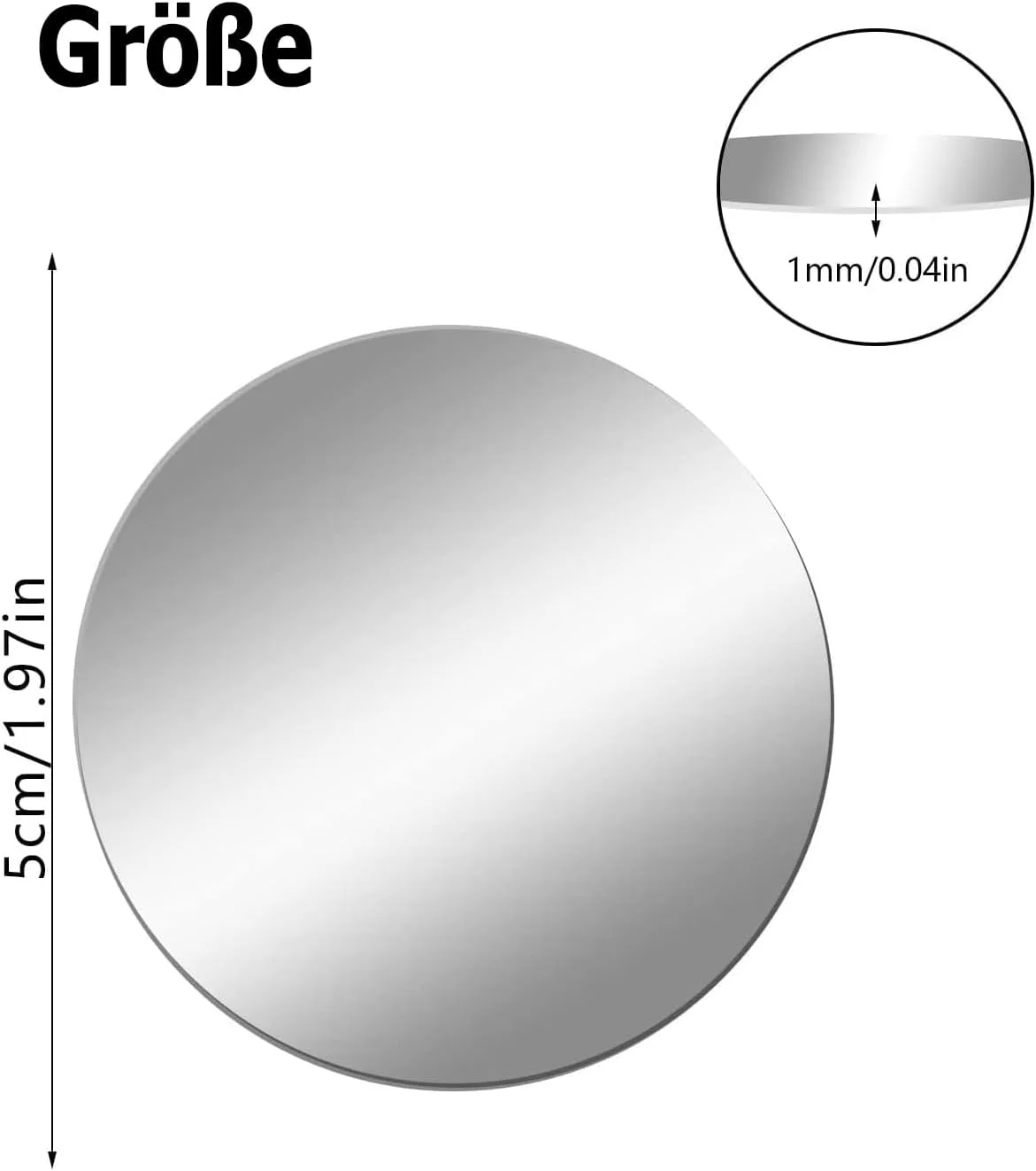 JMNHSOA بسته 25 عددی استیکر آینه دیواری دایره ای گرد، آینه تزئینی DIY 5 سانتی متری، دکوراسیون آینه دیواری اکریلیک، آینه انعطاف پذیر خود چسب HD برای اتاق خواب، اتاق نشیمن JMNHSOA بسته 25 عددی استیکر آینه دیواری دایره ای گرد، آینه تزئینی DIY 5 سانتی متری، دکوراسیون آینه دیواری اکریلیک، آینه انعطاف پذیر خود چسب HD برای اتاق خواب، اتاق نشیمن
