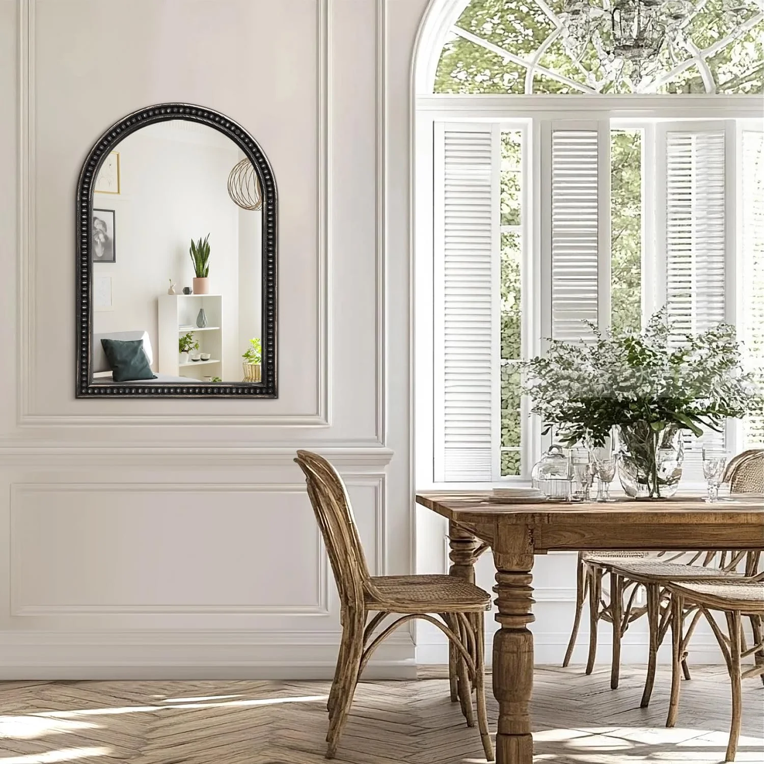 آینه قدی کمانی JJUUYOU، آینه های تزئینی کمانی برای نصب روی دیوار، آینه روشویی 65x45 سانتی متر، آینه های دیواری با قاب چوبی کمانی بزرگ برای حمام، اتاق خواب، اتاق نشیمن، مشکی قدیمی آینه قدی کمانی JJUUYOU، آینه های تزئینی کمانی برای نصب روی دیوار، آینه روشویی 65x45 سانتی متر، آینه های دیواری با قاب چوبی کمانی بزرگ برای حمام، اتاق خواب، اتاق نشیمن، مشکی قدیمی