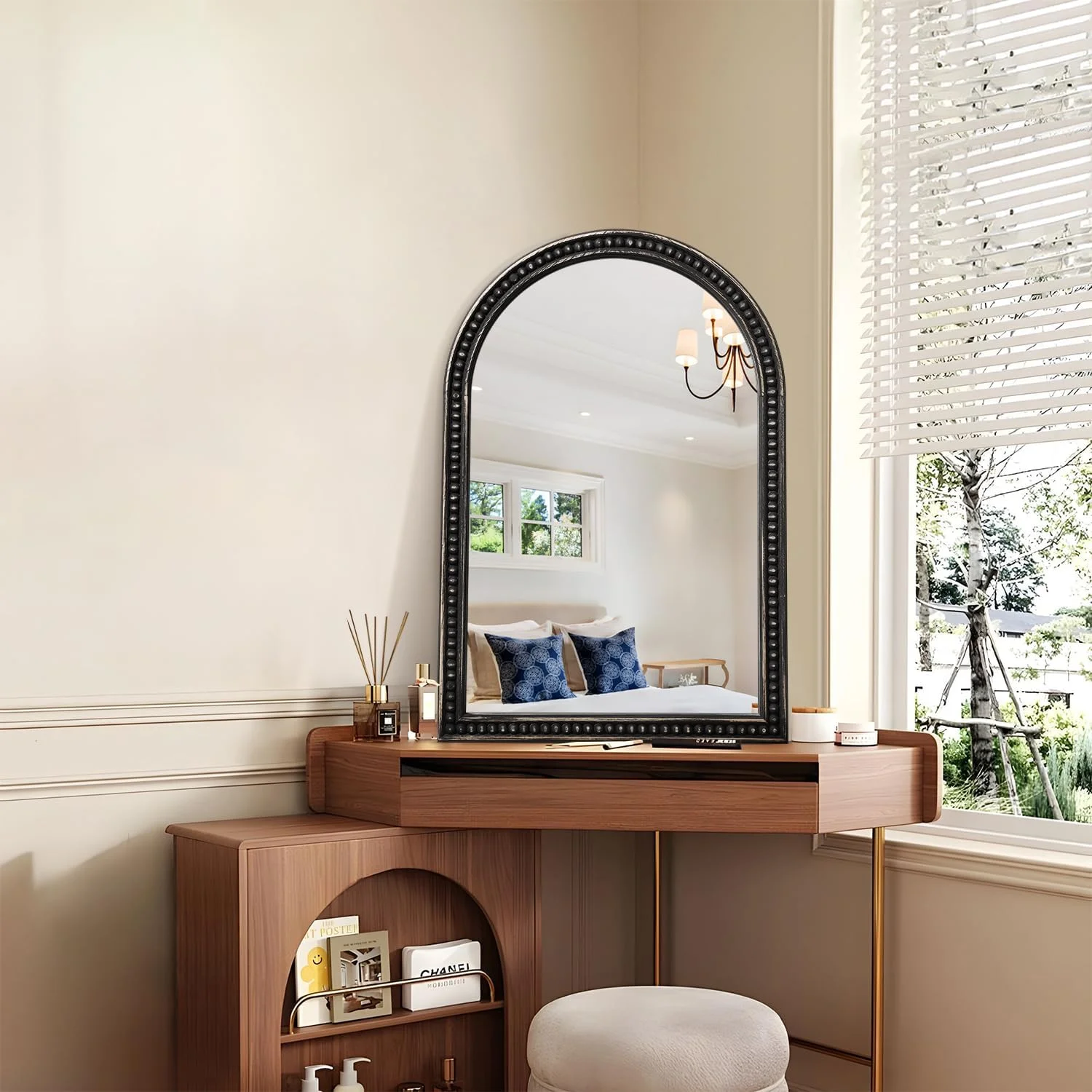 آینه قدی کمانی JJUUYOU، آینه های تزئینی کمانی برای نصب روی دیوار، آینه روشویی 65x45 سانتی متر، آینه های دیواری با قاب چوبی کمانی بزرگ برای حمام، اتاق خواب، اتاق نشیمن، مشکی قدیمی آینه قدی کمانی JJUUYOU، آینه های تزئینی کمانی برای نصب روی دیوار، آینه روشویی 65x45 سانتی متر، آینه های دیواری با قاب چوبی کمانی بزرگ برای حمام، اتاق خواب، اتاق نشیمن، مشکی قدیمی