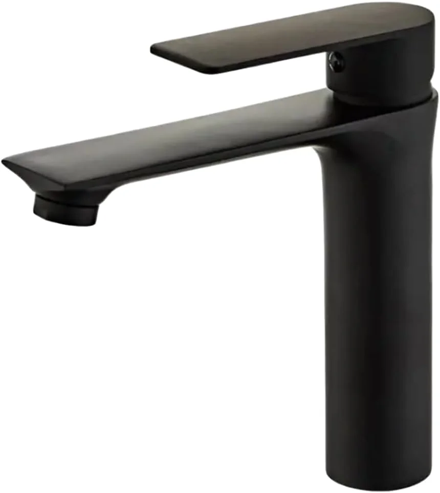 AL ARQAM Black Basin Mixer Tap - Modern Bathroom Sink Faucet, Matt Black Finish, Water Saving, Easy Install AL ARQAM Black Basin Mixer Tap - Modern Bathroom Sink Faucet, Matt Black Finish, Water Saving, Easy Install