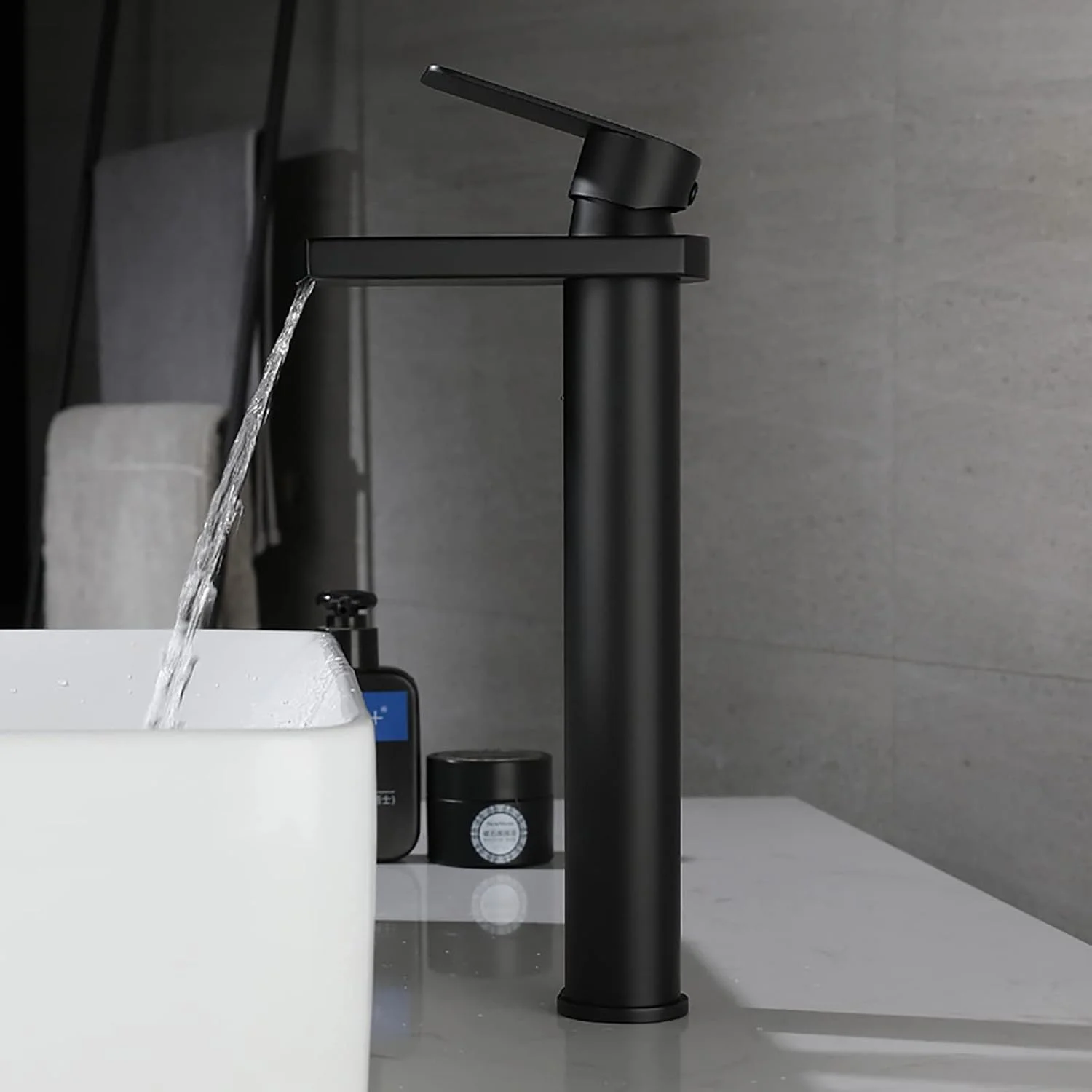 شیر آب دستشویی بلند نیکسون، شیر آب سینک دستشویی آبشاری، شیر مخلوط کننده پایه دار سینک، شیر آب سینک ظرفشویی استیل ضد زنگ 304 تک اهرمی (مشکی مات) شیر آب دستشویی بلند نیکسون، شیر آب سینک دستشویی آبشاری، شیر مخلوط کننده پایه دار سینک، شیر آب سینک ظرفشویی استیل ضد زنگ 304 تک اهرمی (مشکی مات)