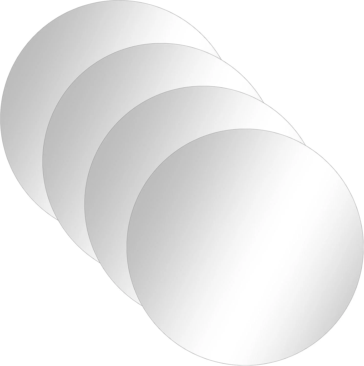 آینه اکریلیک خود چسب KOHAND بسته 4 عددی، آینه های اکریلیک گرد 30 سانتی متری، آینه تزئینی دایره ای بزرگ برای چسباندن روی دیوار، حمام، اتاق نشیمن آینه اکریلیک خود چسب KOHAND بسته 4 عددی، آینه های اکریلیک گرد 30 سانتی متری، آینه تزئینی دایره ای بزرگ برای چسباندن روی دیوار، حمام، اتاق نشیمن