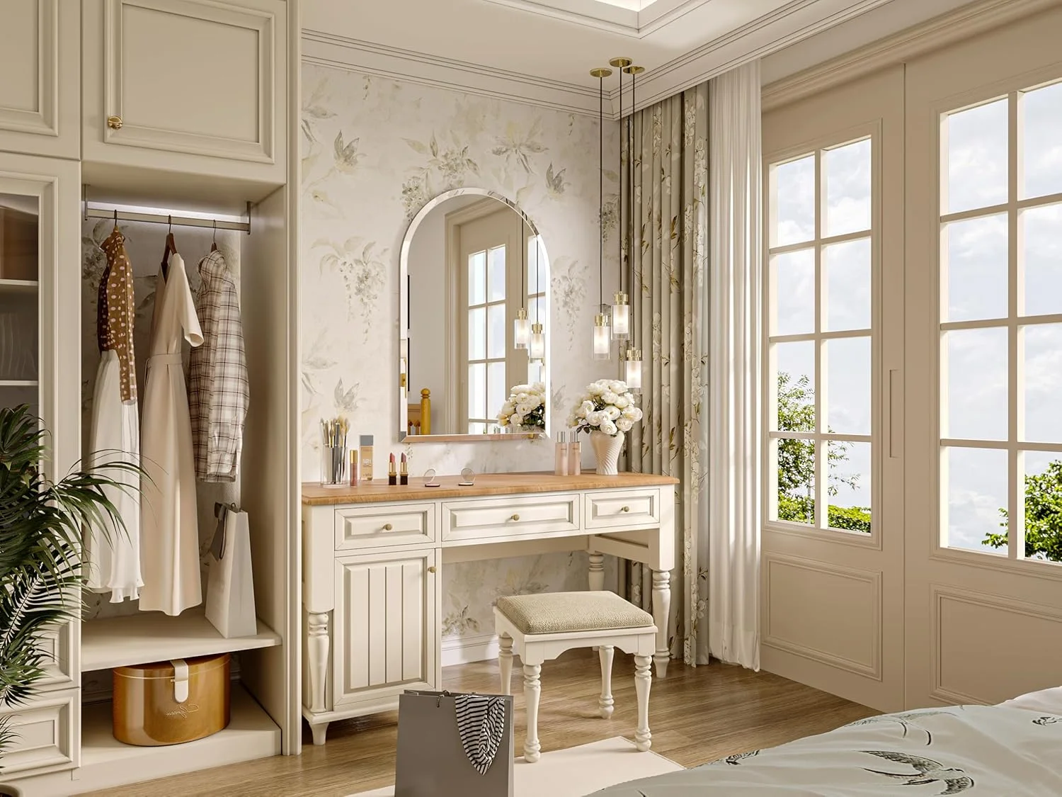 آینه قدی کمانی بدون قاب JIINGYO، 50x75 سانتیمتر، مناسب برای سرویس بهداشتی، آینه دیواری کمانی با لبه پخدار، آینه کمانی تزئینی برای اتاق خواب، ورودی و اتاق نشیمن آینه قدی کمانی بدون قاب JIINGYO، 50x75 سانتیمتر، مناسب برای سرویس بهداشتی، آینه دیواری کمانی با لبه پخدار، آینه کمانی تزئینی برای اتاق خواب، ورودی و اتاق نشیمن