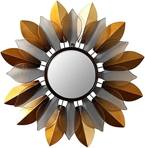 آینه تزئینی سه بعدی JDOSHIS، آینه آویز، آینه دیواری گرد اتاق نشیمن و اتاق خواب به سبک رترو، لوازم جانبی شیک منزل، هدیه برای خانم ها و مادران، 80x80 سانتی متر آینه تزئینی سه بعدی JDOSHIS، آینه آویز، آینه دیواری گرد اتاق نشیمن و اتاق خواب به سبک رترو، لوازم جانبی شیک منزل، هدیه برای خانم ها و مادران، 80x80 سانتی متر