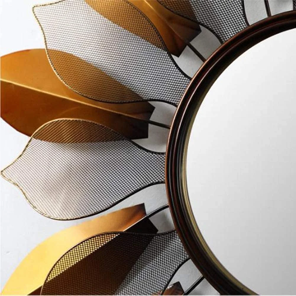 آینه تزئینی سه بعدی JDOSHIS، آینه آویز، آینه دیواری گرد اتاق نشیمن و اتاق خواب به سبک رترو، لوازم جانبی شیک منزل، هدیه برای خانم ها و مادران، 80x80 سانتی متر آینه تزئینی سه بعدی JDOSHIS، آینه آویز، آینه دیواری گرد اتاق نشیمن و اتاق خواب به سبک رترو، لوازم جانبی شیک منزل، هدیه برای خانم ها و مادران، 80x80 سانتی متر