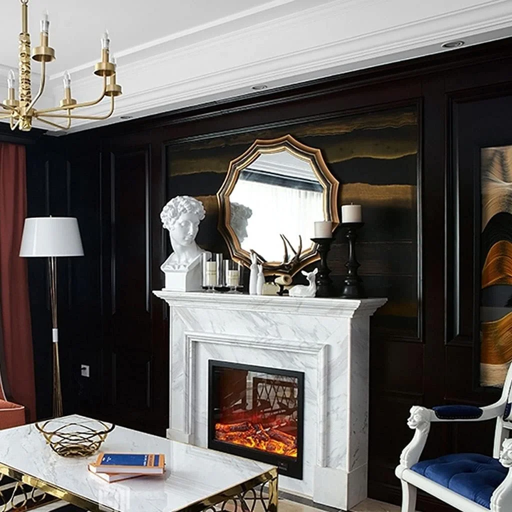 آینه دیواری تزئینی JDOSHIS، آینه آرایشی دیواری، آینه بزرگ، دکوراسیون دیواری مناسب برای حمام، اتاق نشیمن، اتاق خواب، راهرو ورودی