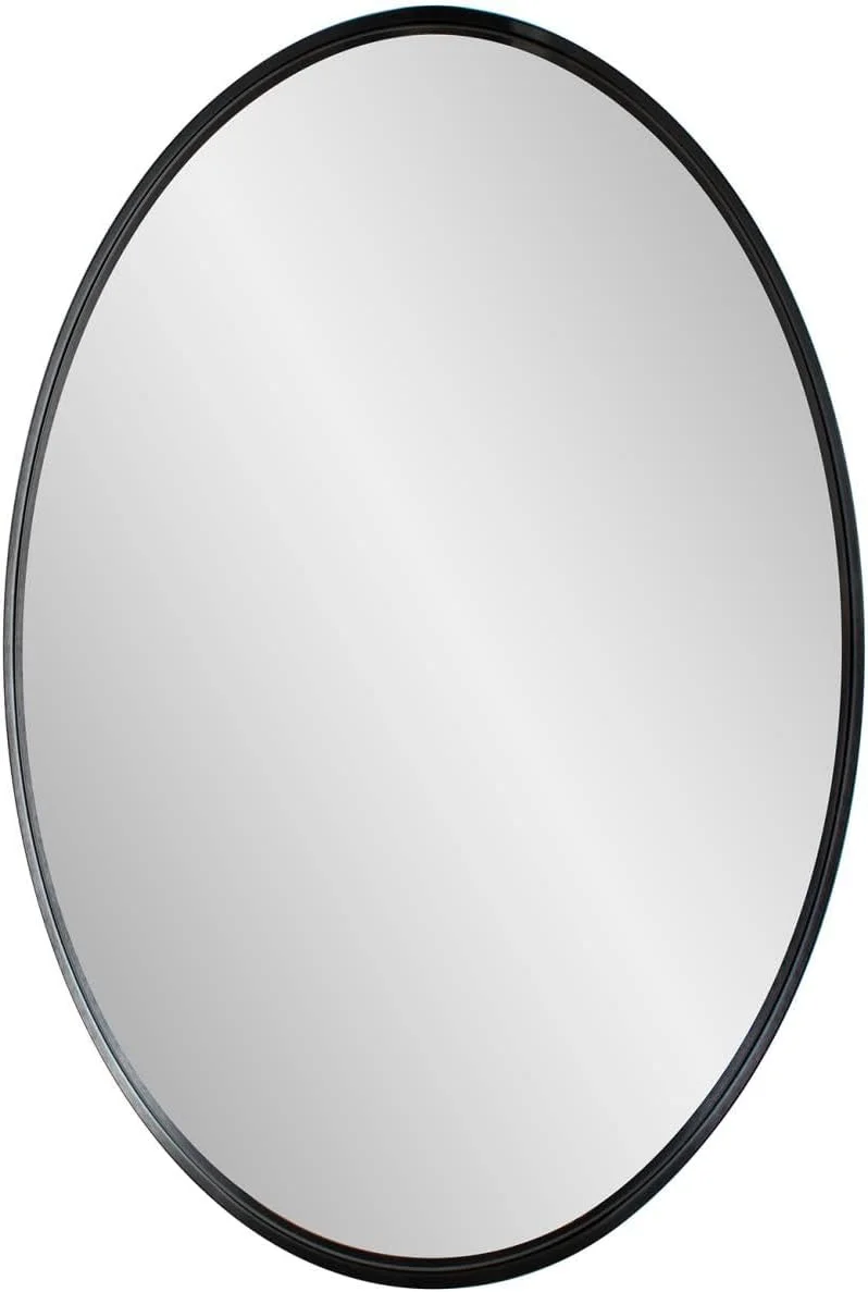 آینه تزئینی بیضی شکل استیل هوارد الیوت برای دیوار، آینه مشکی دیواری با قاب استیل ضد زنگ، آینه روشویی آویز بیضی شکل برای دکور دیوار، راهرو، اتاق خواب، اتاق نشیمن، 91.44 در 60.96 سانتی متر آینه تزئینی بیضی شکل استیل هوارد الیوت برای دیوار، آینه مشکی دیواری با قاب استیل ضد زنگ، آینه روشویی آویز بیضی شکل برای دکور دیوار، راهرو، اتاق خواب، اتاق نشیمن، 91.44 در 60.96 سانتی متر