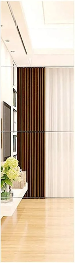 آینه قدی Homya، شیشه با کیفیت بالا بدون قاب، مناسب اتاق خواب، آینه دیواری حمام، آینه میز آرایش، آینه قدی تزئینی خوابگاه دانشجویی، 4 عدد 22 * 22 سانتی متر