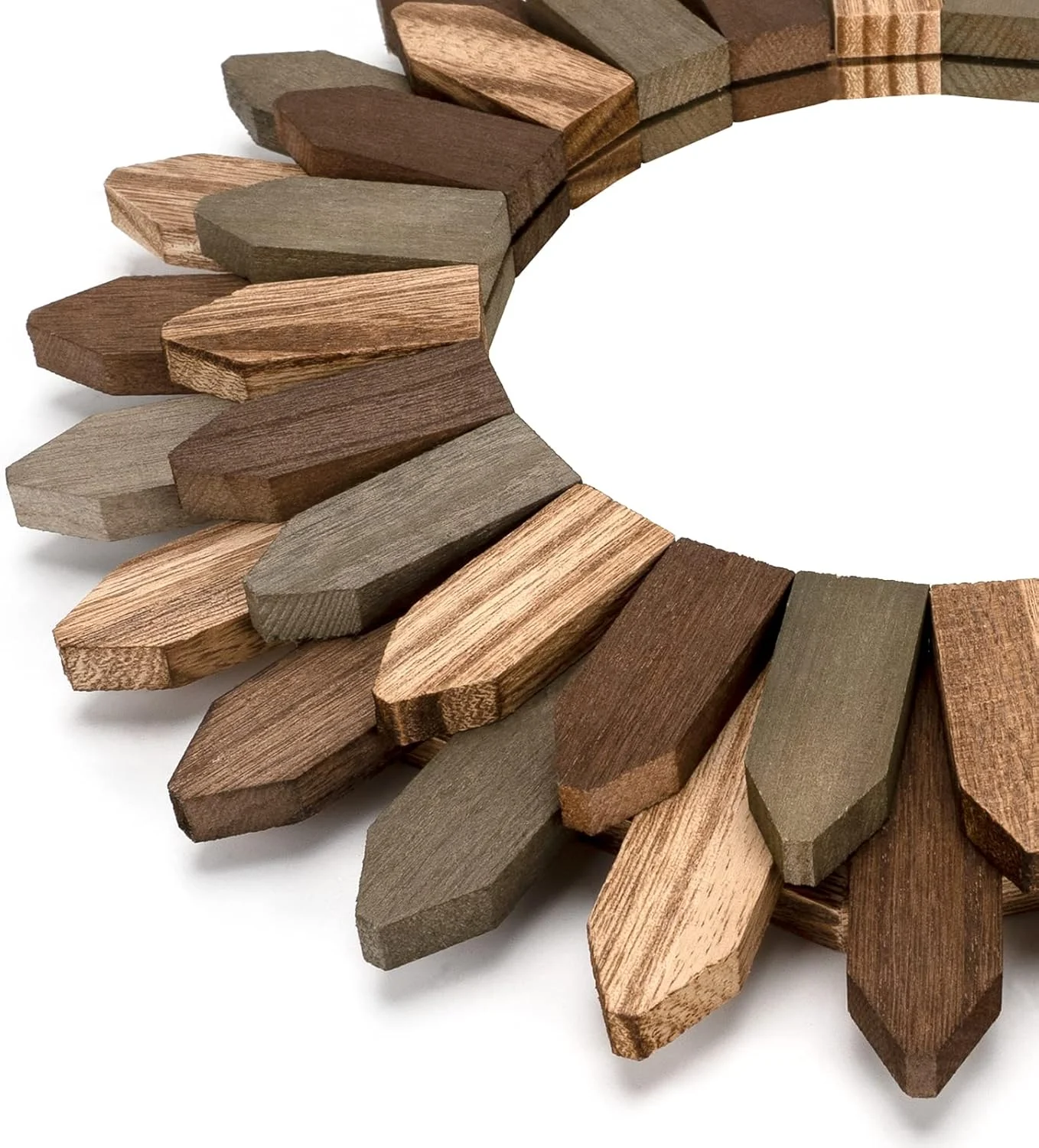 آینه دکوراتیو دیواری بوهو Honiway، 30 سانتیمتری، با قاب چوبی طرح خورشید، مناسب دکوراسیون اتاق خواب، اتاق نشیمن، سه رنگ آینه دکوراتیو دیواری بوهو Honiway، 30 سانتیمتری، با قاب چوبی طرح خورشید، مناسب دکوراسیون اتاق خواب، اتاق نشیمن، سه رنگ