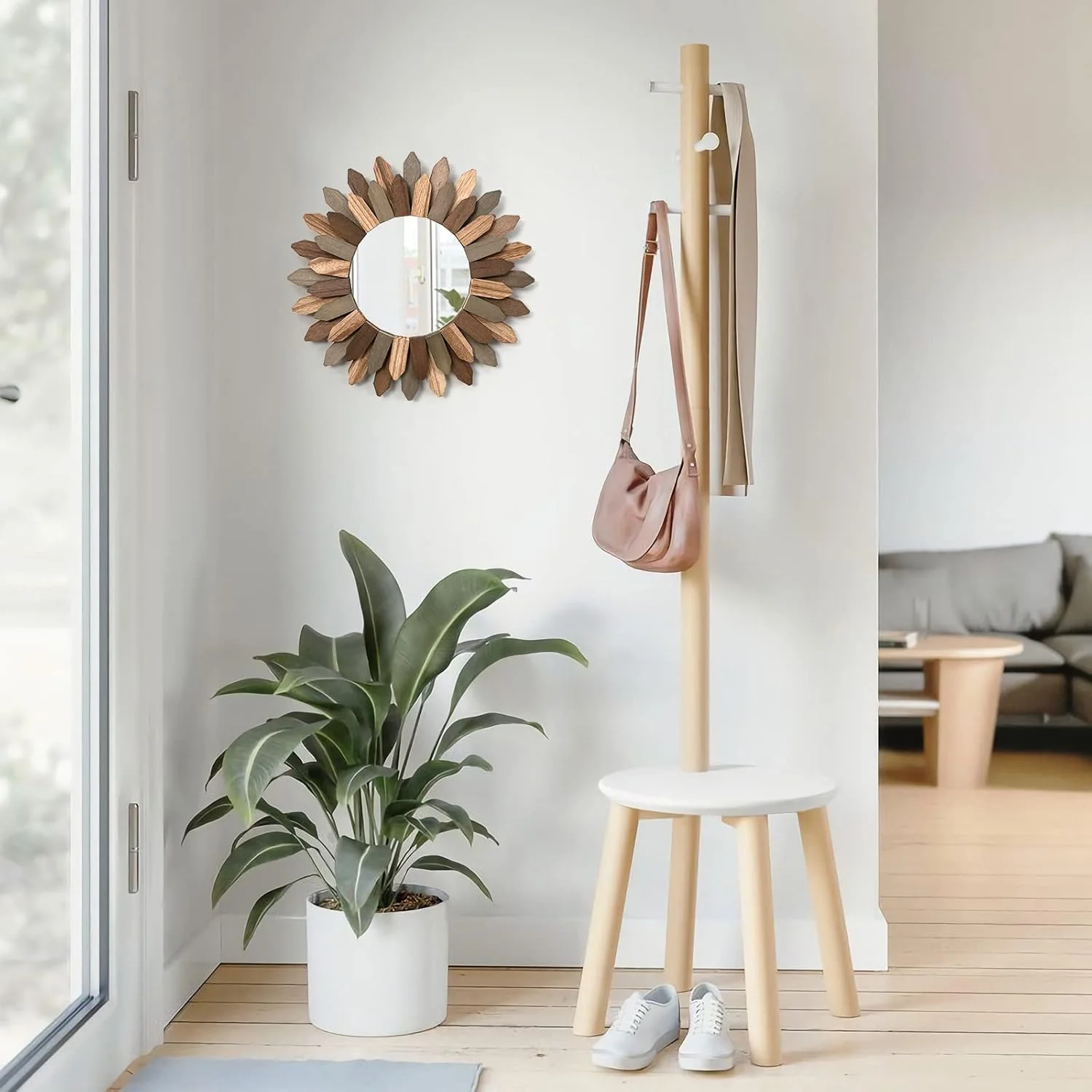 آینه دکوراتیو دیواری بوهو Honiway، 30 سانتیمتری، با قاب چوبی طرح خورشید، مناسب دکوراسیون اتاق خواب، اتاق نشیمن، سه رنگ آینه دکوراتیو دیواری بوهو Honiway، 30 سانتیمتری، با قاب چوبی طرح خورشید، مناسب دکوراسیون اتاق خواب، اتاق نشیمن، سه رنگ