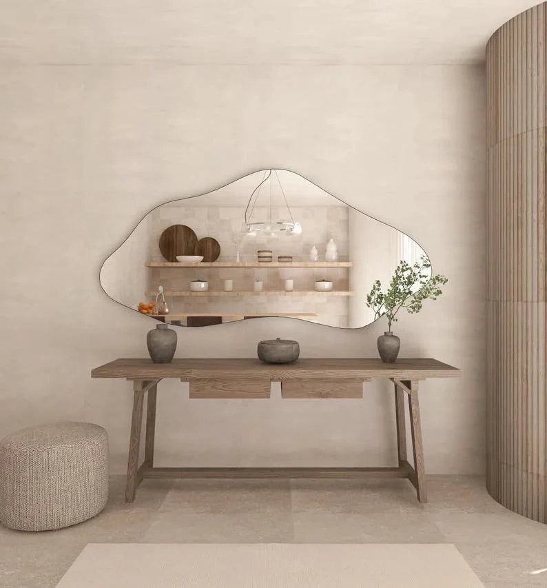 آینه دیواری آکریلیک نقره ای مدرن هوروف هوم® – 213x104 سانتی متر، آینه تزئینی برای اتاق نشیمن، ورودی یا اتاق خواب – دکور دیواری بدون قاب با ضخامت 1 سانتی متر، SL487 آینه دیواری آکریلیک نقره ای مدرن هوروف هوم® – 213x104 سانتی متر، آینه تزئینی برای اتاق نشیمن، ورودی یا اتاق خواب – دکور دیواری بدون قاب با ضخامت 1 سانتی متر، SL487