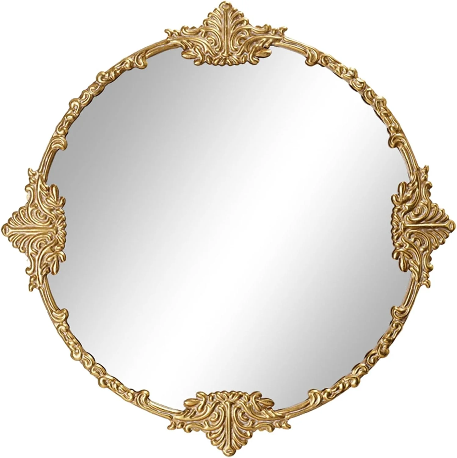 آینه تزئینی طلایی عتیقه KXWOQ3ED، آینه دیواری گرد باروک با قاب چوبی، آینه دایره ای وینتیج 24/32 اینچی برای دکوراسیون منزل، اتاق خواب، اتاق نشیمن، رختکن (80 سانتی متر (32 اینچ)) آینه تزئینی طلایی عتیقه KXWOQ3ED، آینه دیواری گرد باروک با قاب چوبی، آینه دایره ای وینتیج 24/32 اینچی برای دکوراسیون منزل، اتاق خواب، اتاق نشیمن، رختکن (80 سانتی متر (32 اینچ))