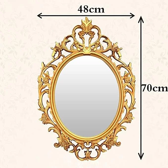آینه دیواری بیضی شکل وینتیج HOMETASTE مناسب اتاق نشیمن، آشپزخانه، اتاق خواب یا راهرو - جذابیت سبک روستایی فرانسوی برای هر فضا - قابل استفاده روی میز یا نصب روی دیوار - زیبایی و سبک جاودانه (طلایی، مدیوم_70x48 سانتی متر) آینه دیواری بیضی شکل وینتیج HOMETASTE مناسب اتاق نشیمن، آشپزخانه، اتاق خواب یا راهرو - جذابیت سبک روستایی فرانسوی برای هر فضا - قابل استفاده روی میز یا نصب روی دیوار - زیبایی و سبک جاودانه (طلایی، مدیوم_70x48 سانتی متر)
