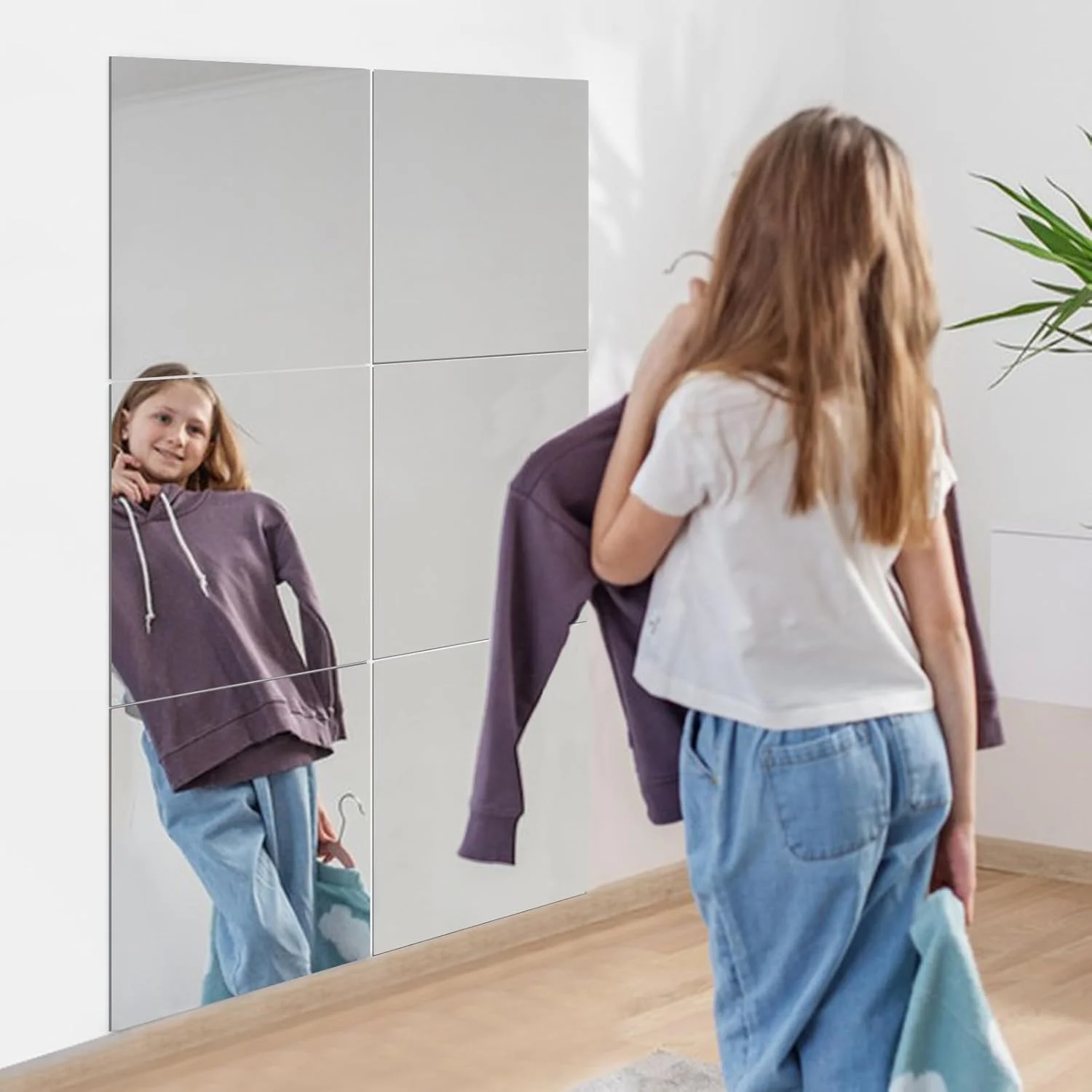 برچسب آینه دیواری لاربر 6 تکه، آینه های 30 در 40 سانتی متر، برچسب های دیواری غیر شیشه ای، برچسب آینه اکریلیک برای کمد لباس، درب، اتاق خواب برچسب آینه دیواری لاربر 6 تکه، آینه های 30 در 40 سانتی متر، برچسب های دیواری غیر شیشه ای، برچسب آینه اکریلیک برای کمد لباس، درب، اتاق خواب