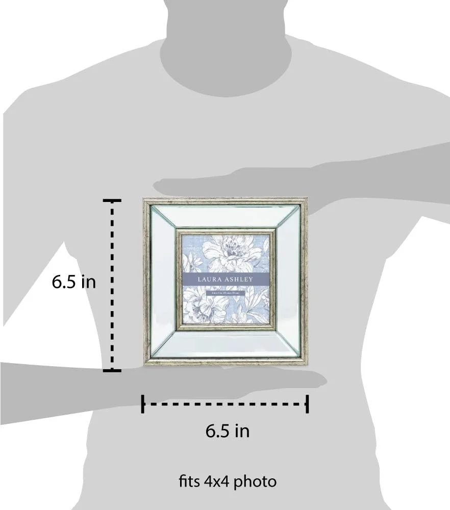 قاب عکس آینه ای لورا اشلی، 4x4 نقره ای، قاب آینه ای کلاسیک با زاویه مورب عمیق، قابل نصب روی دیوار، ساخته شده برای نمایش روی میز، گالری عکس و هنر دیواری، (4x4، نقره ای) قاب عکس آینه ای لورا اشلی، 4x4 نقره ای، قاب آینه ای کلاسیک با زاویه مورب عمیق، قابل نصب روی دیوار، ساخته شده برای نمایش روی میز، گالری عکس و هنر دیواری، (4x4، نقره ای)