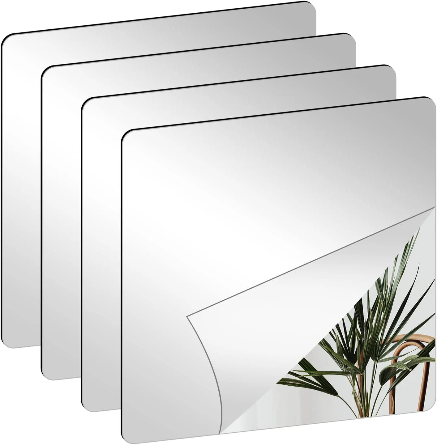 آینه های کاشی خود چسب Nizirioo بسته 4 عددی 20x20 سانتی متر - آینه انعطاف پذیر خود چسب غیر شیشه ای دکوراسیون دیواری اکریلیک DIY آینه تزئینی بدون قاب برای درب کمد اتاق خواب حمام آینه های کاشی خود چسب Nizirioo بسته 4 عددی 20x20 سانتی متر - آینه انعطاف پذیر خود چسب غیر شیشه ای دکوراسیون دیواری اکریلیک DIY آینه تزئینی بدون قاب برای درب کمد اتاق خواب حمام